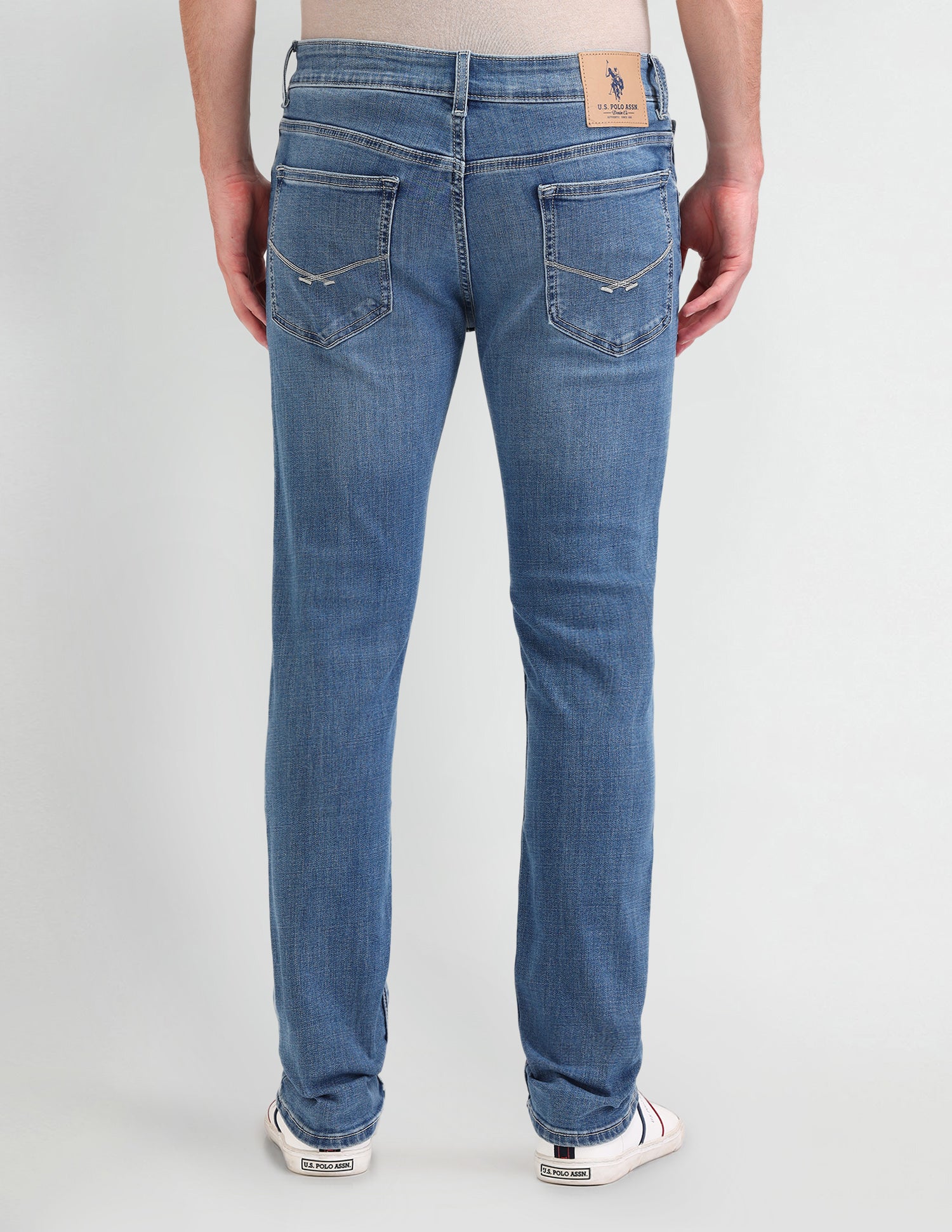 Regallo Skinny Fit Blue Jeans Blue - U.S. Polo Assn. India | Large