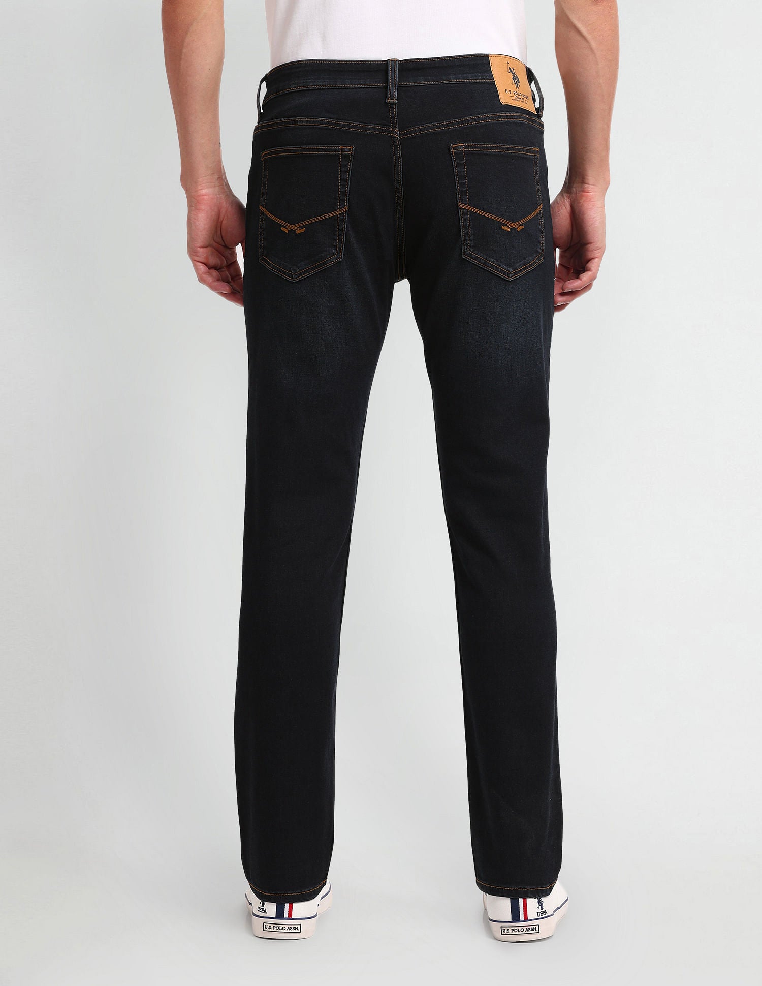 Brandon Slim Tapered Blue Jeans Blue - U.S. Polo Assn. India | Large