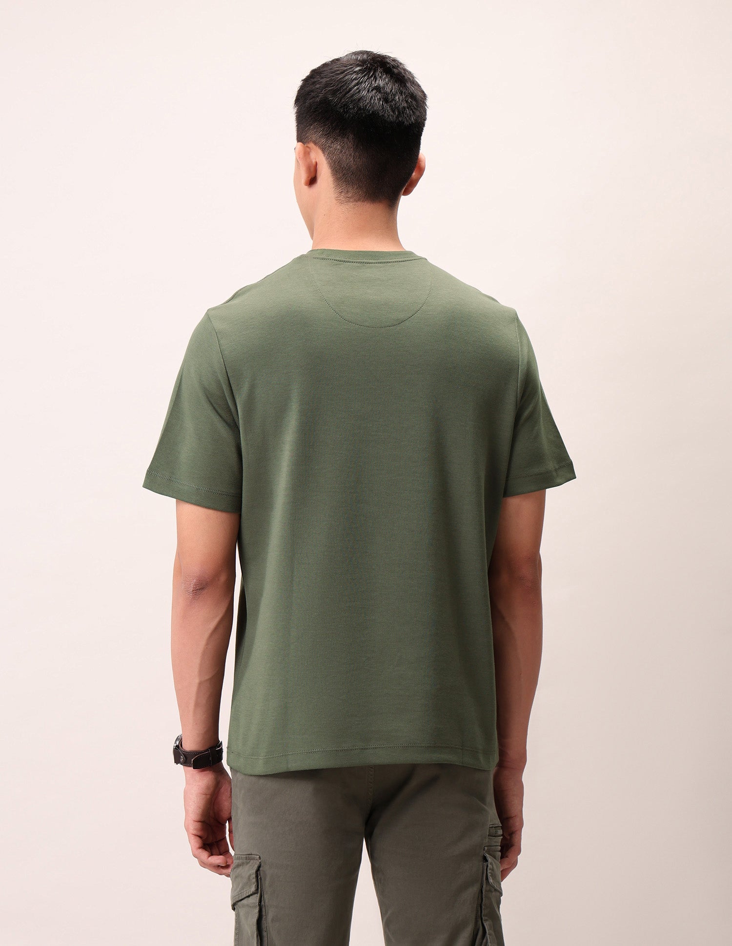 Relaxed Fit Outdoor T-Shirt Olive - U.S. Polo Assn. India | Large