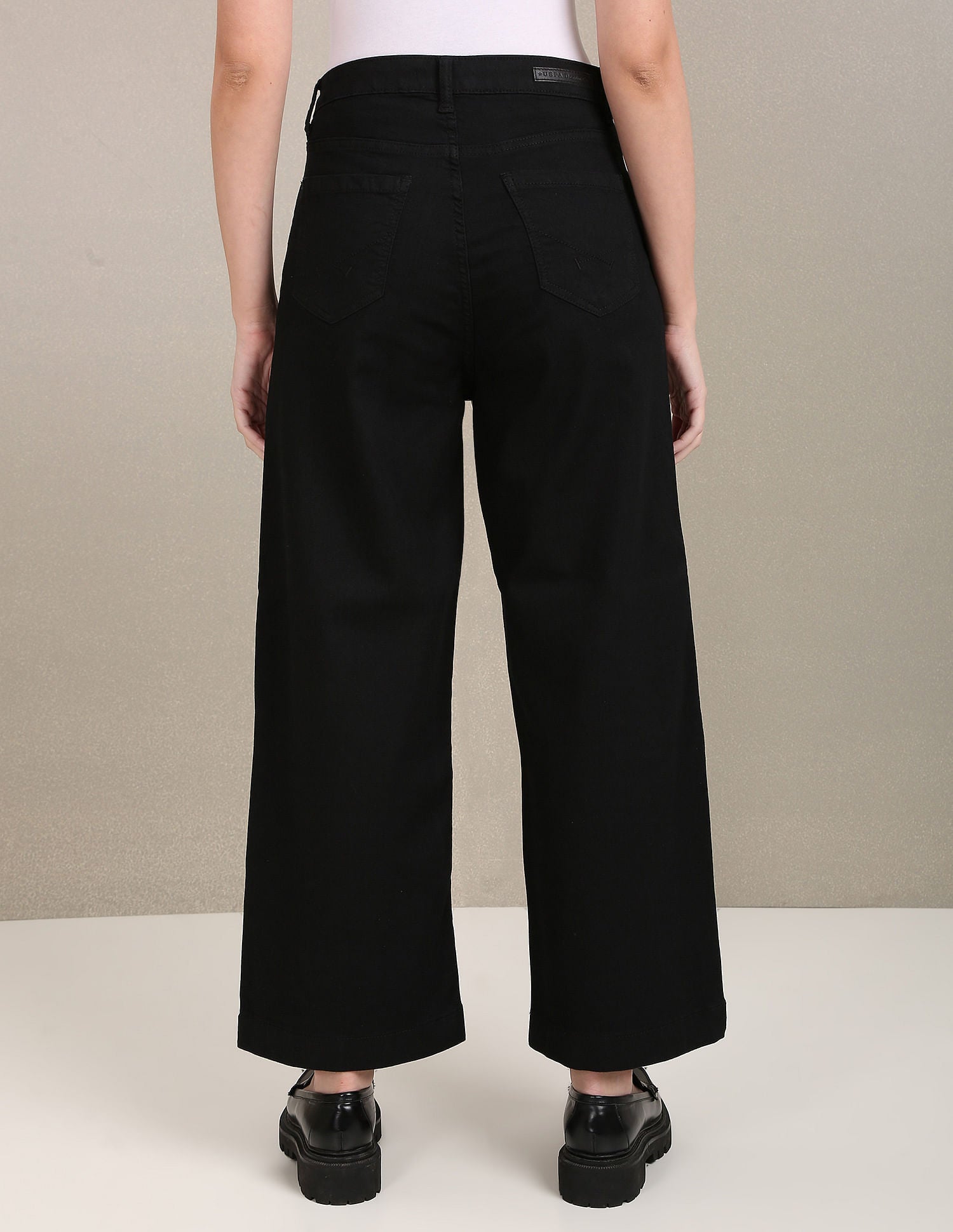 Clean Look Flared Jeans Black - U.S. POLO ASSN. | Large