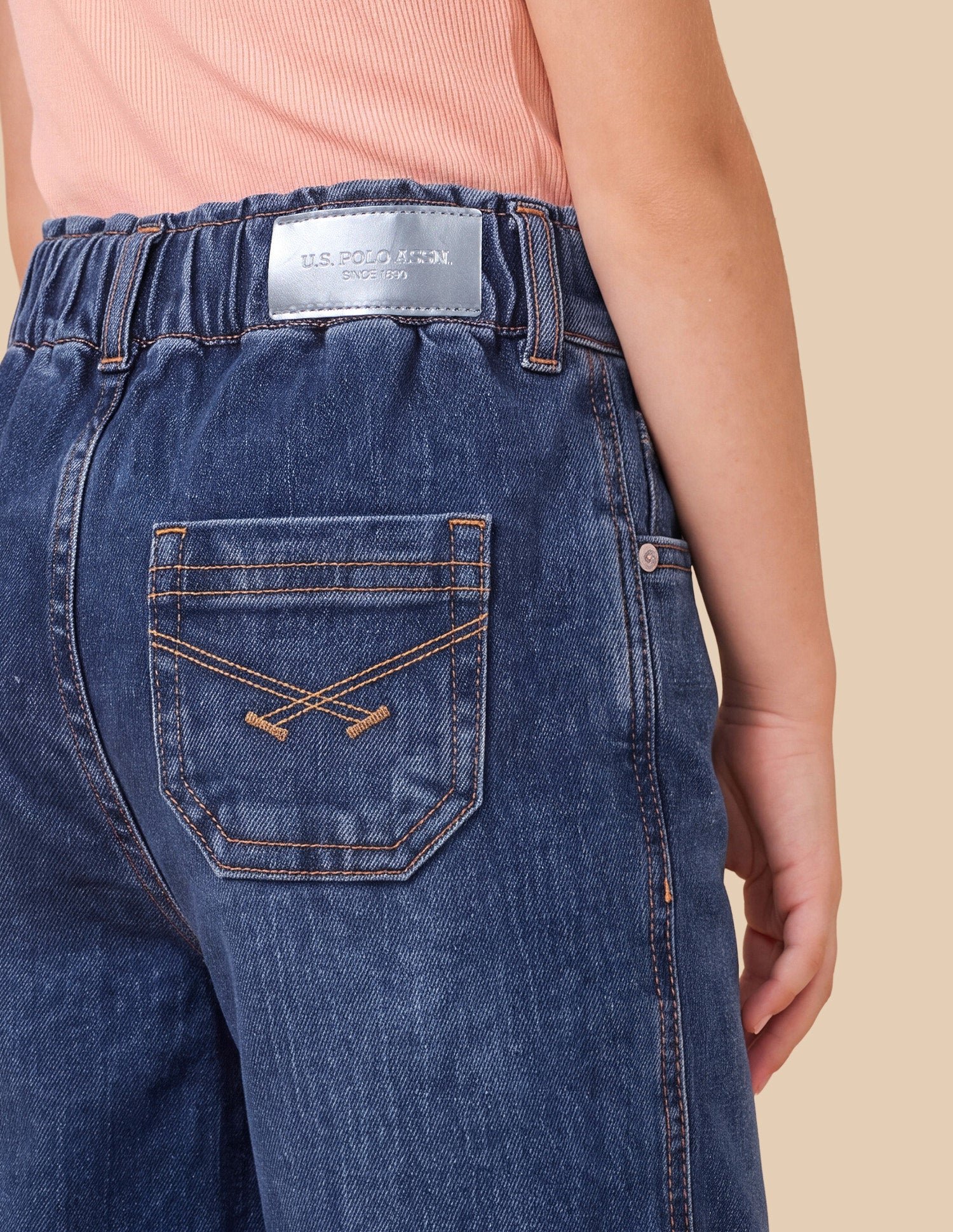 Paper Bag Fit Blue Jeans Blue - U.S. Polo Assn. India | Large