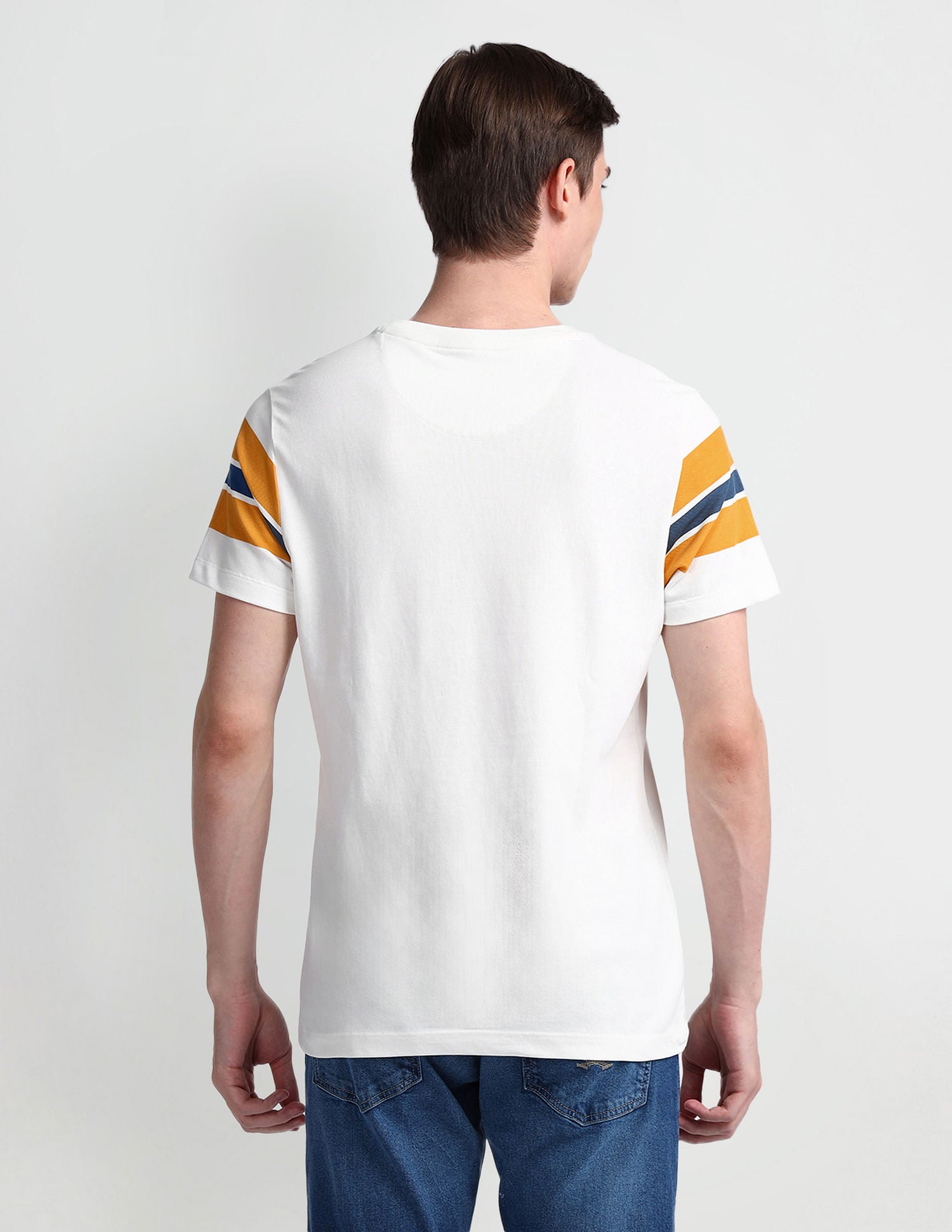 Muscle Fit Solid T-Shirt White - U.S. Polo Assn. India | Large