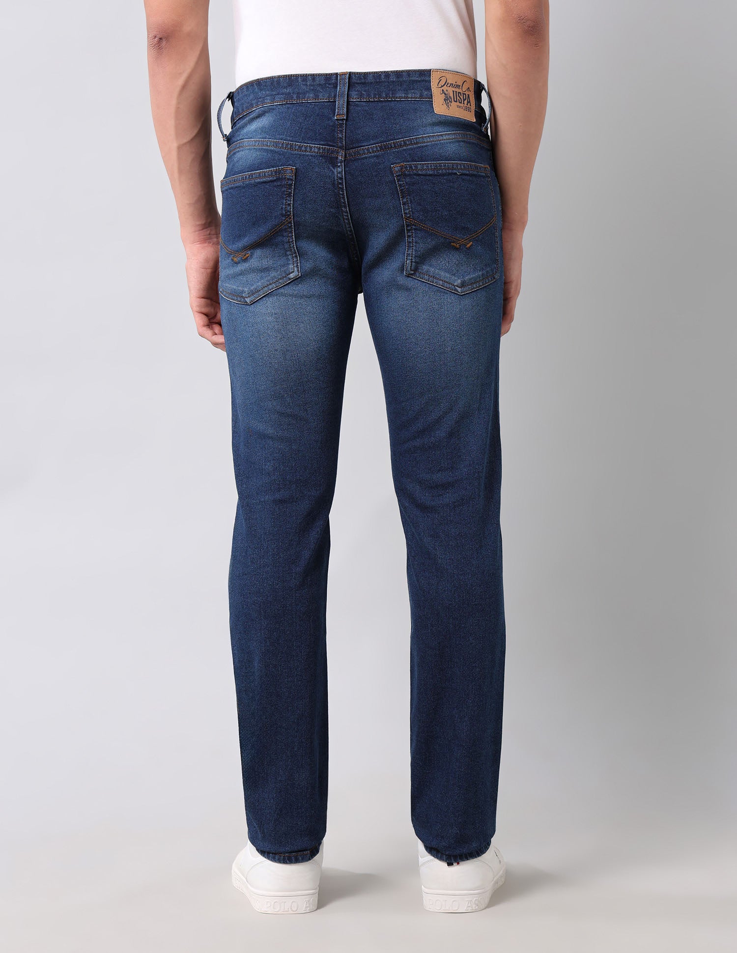 Regallo Skinny Fit Blue Jeans Blue - U.S. Polo Assn. India | Large