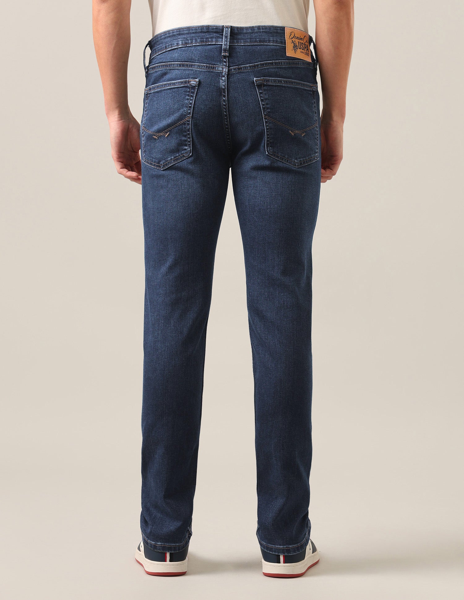 Regallo Skinny Fit Blue Jeans Dark Blue - U.S. Polo Assn. India | Large