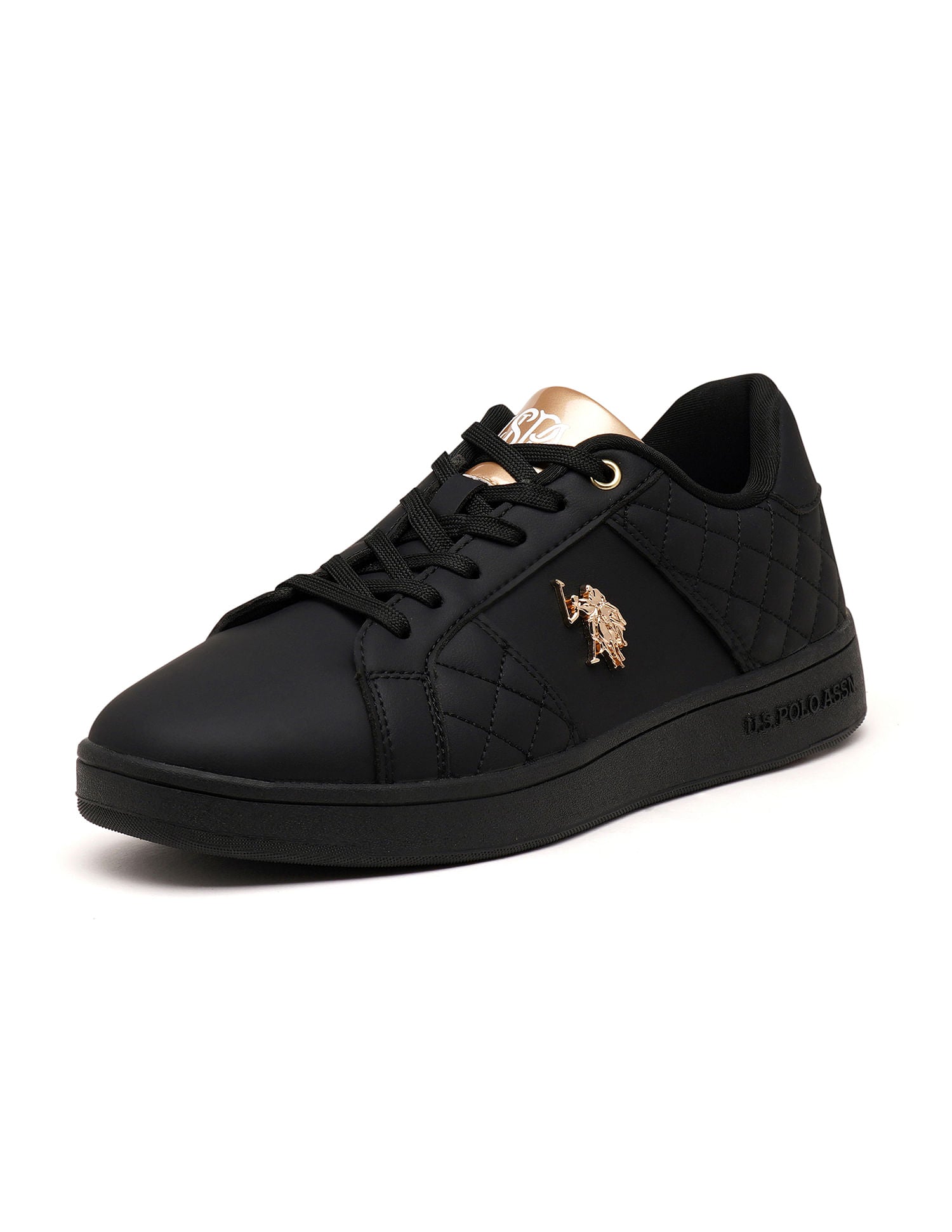 Women Textured Simone 2.0 Sneakers Black - U.S. POLO ASSN. | Large