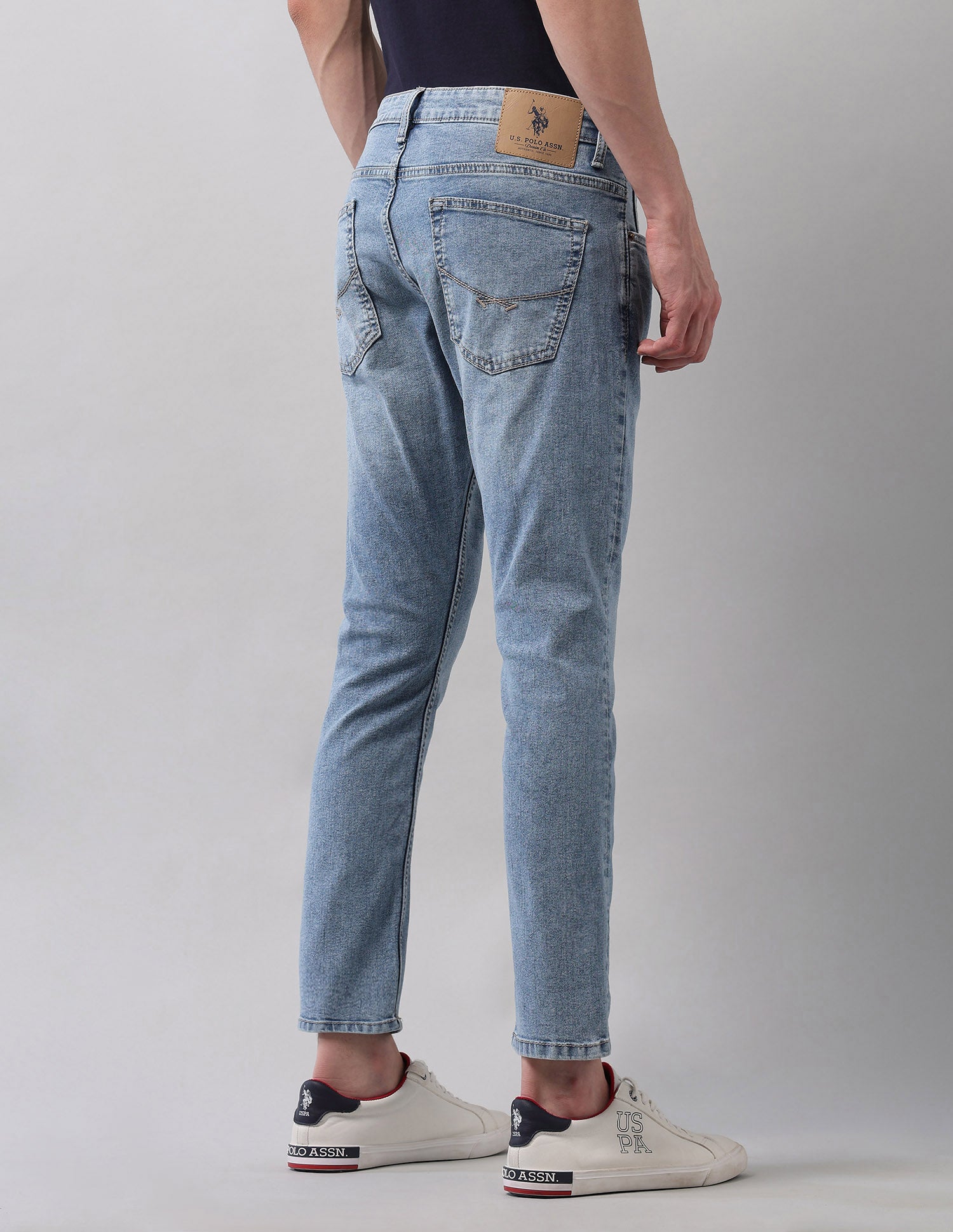 Henry Tapered Fit Blue Jeans Blue - U.S. POLO ASSN. | Large