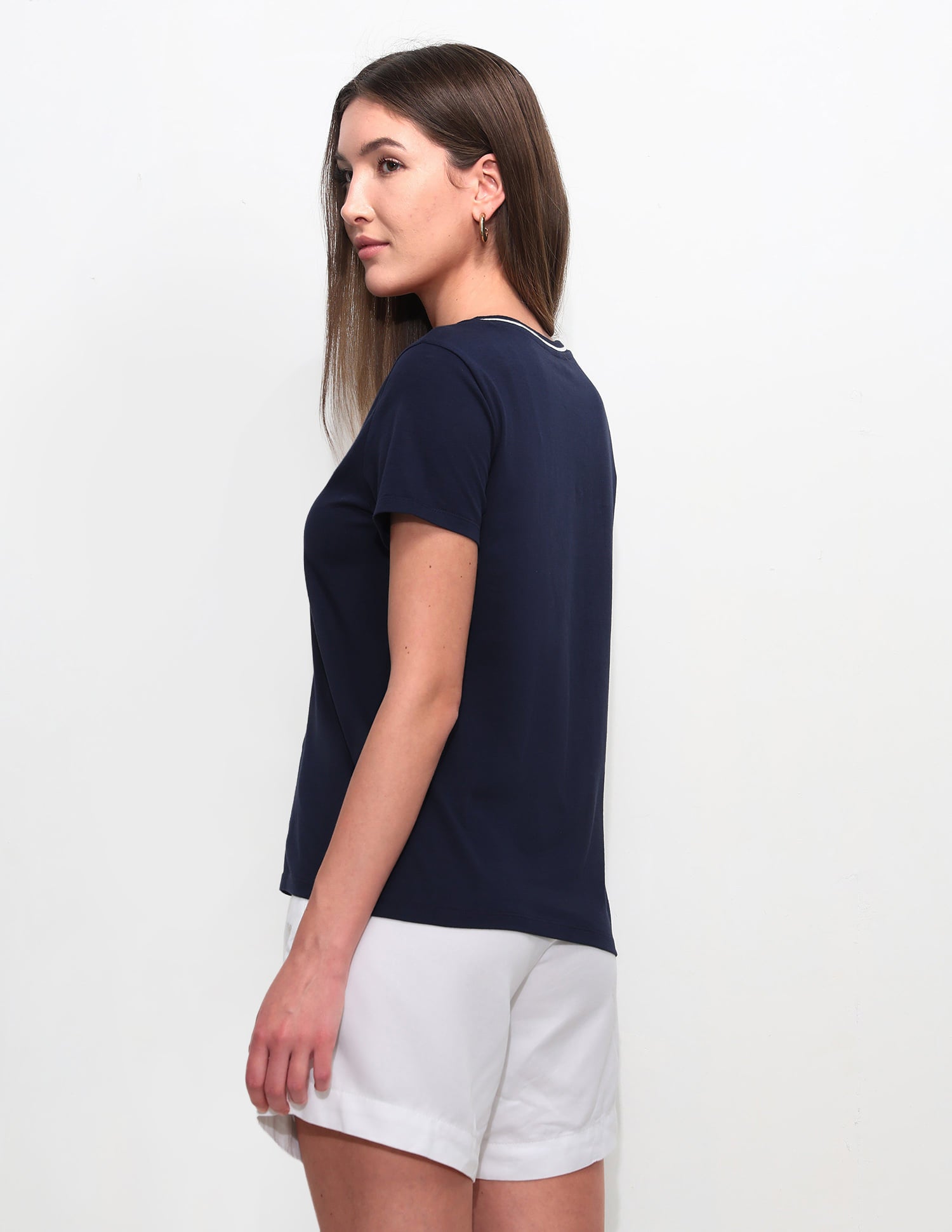 Regular Fit Solid T-Shirt Navy - U.S. Polo Assn. India | Large