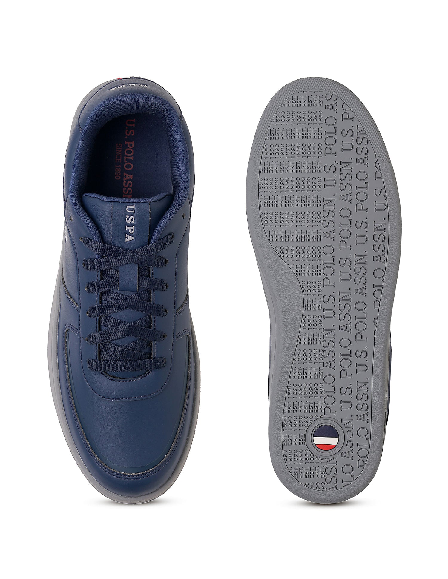 Men Reiner Navy Retro Court Sneakers Navy - U.S. POLO ASSN. | Large