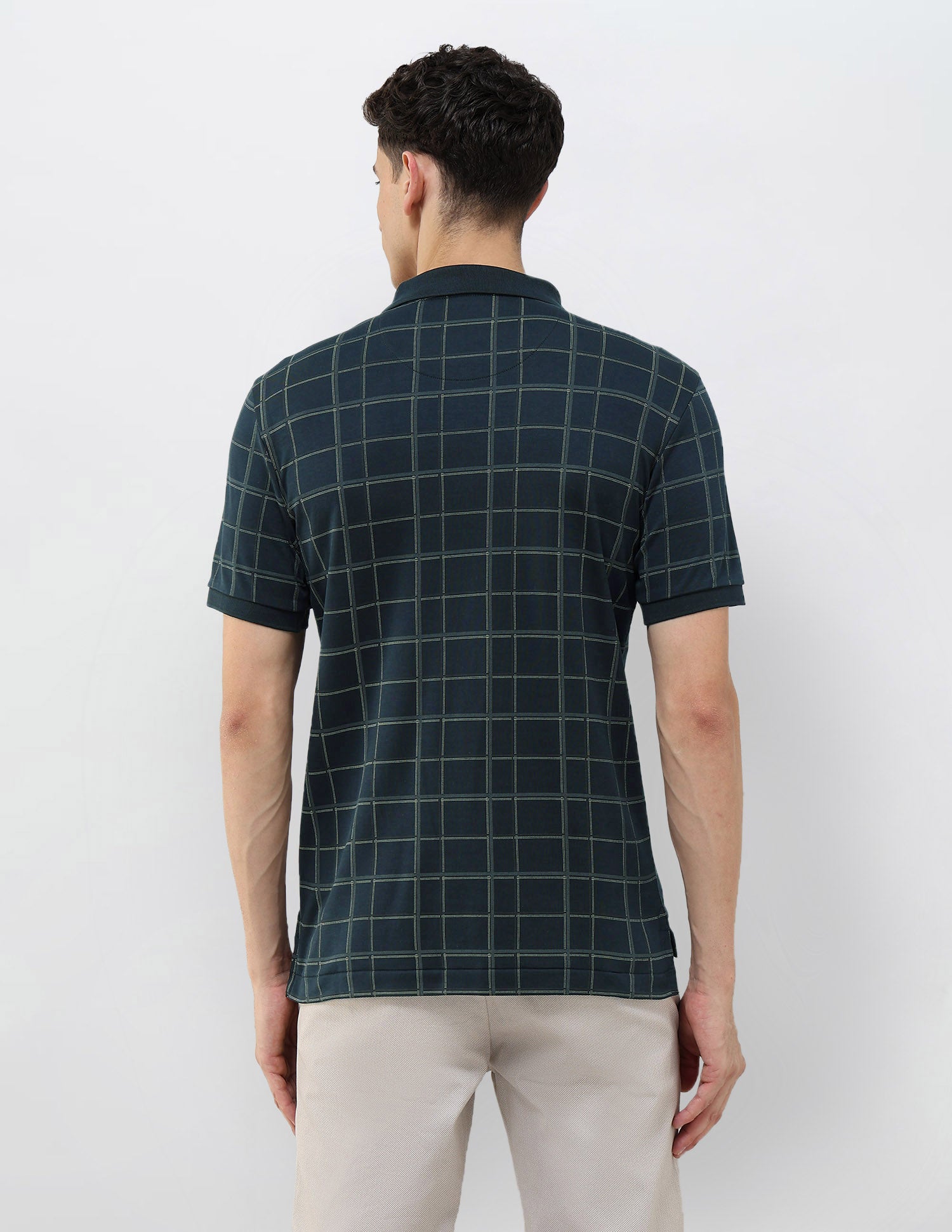 Checked Slim Fit Polo Shirt Navy - U.S. POLO ASSN. | Large