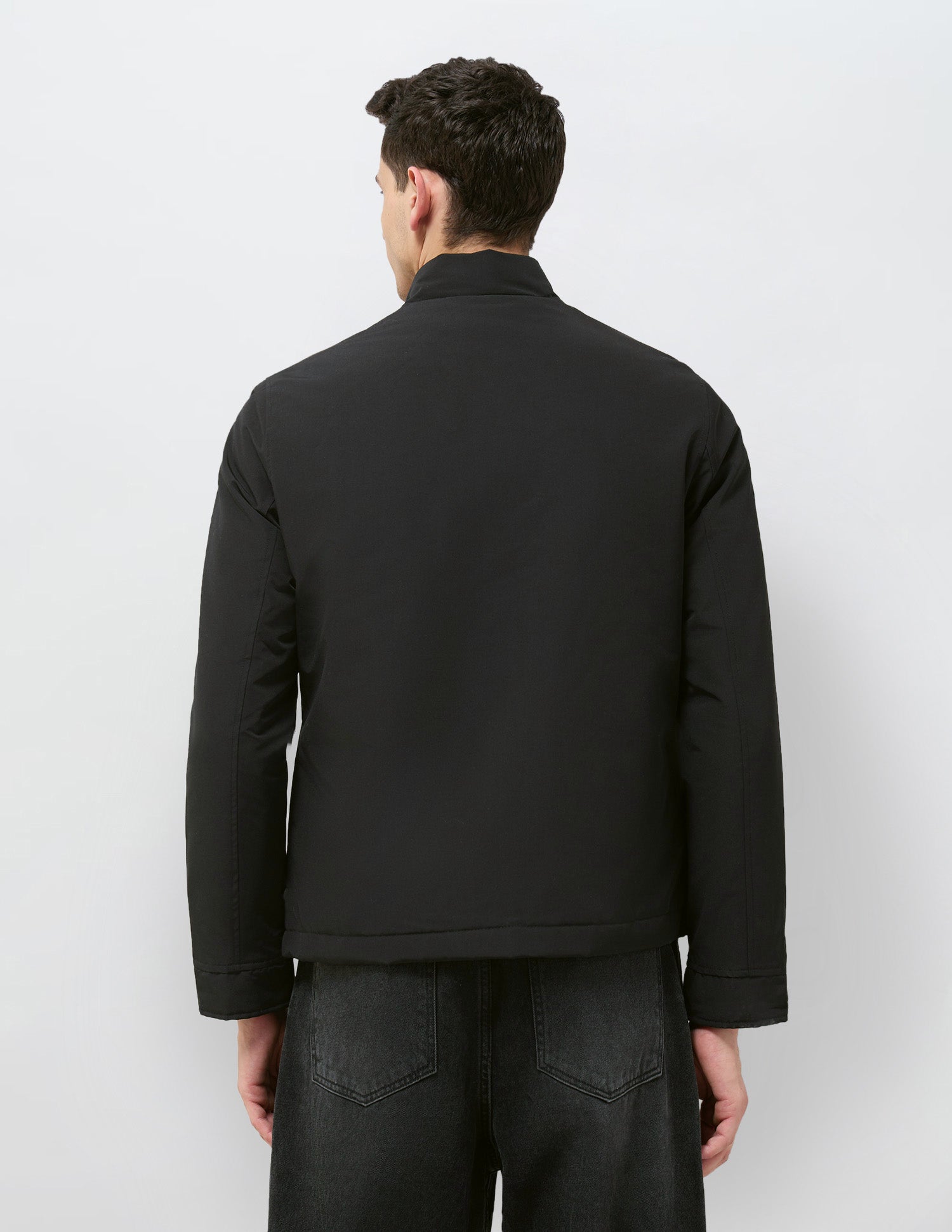 High Neck Solid Jacket Black - U.S. POLO ASSN. | Large