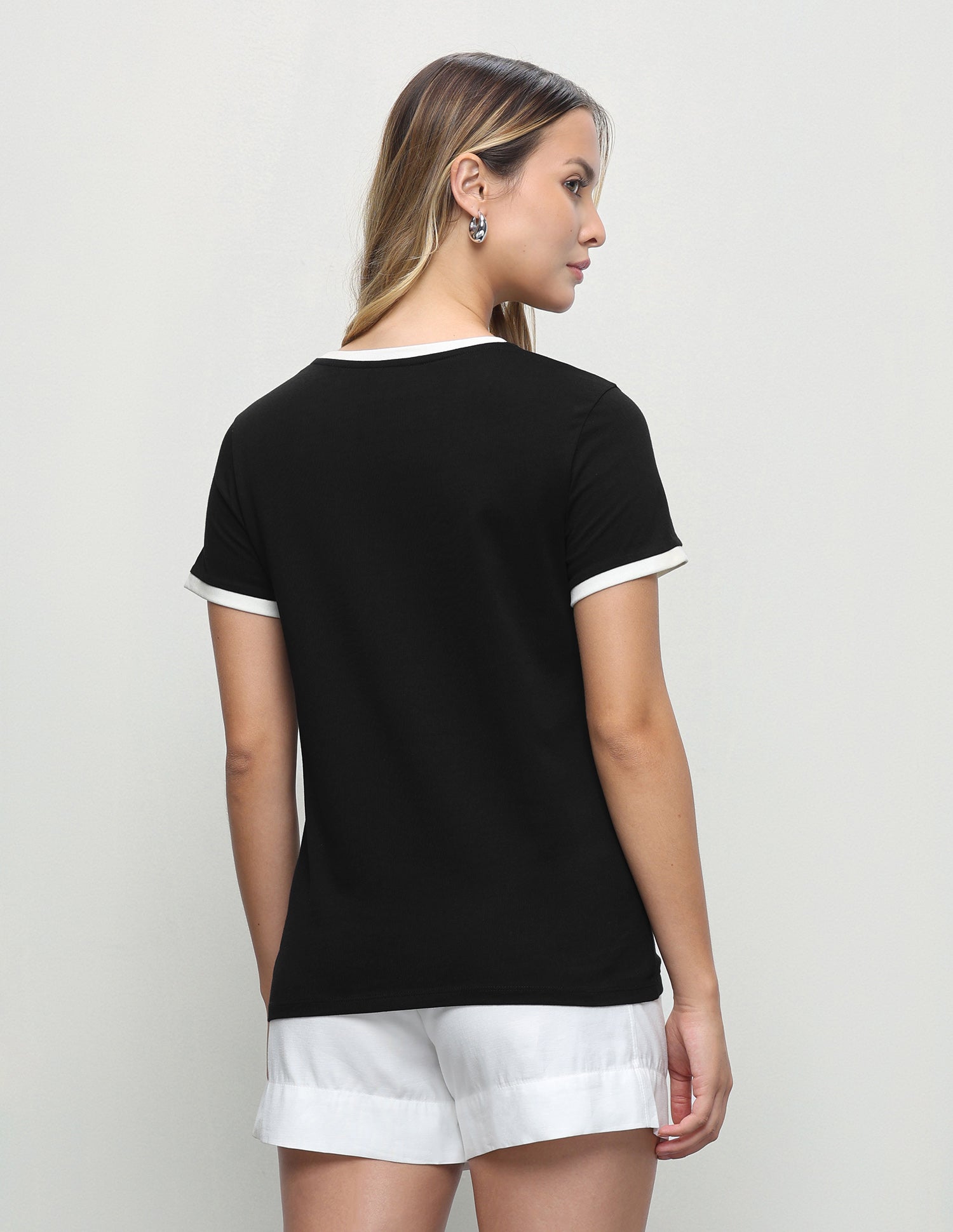 Brand Printed Regular Fit T-Shirt Black - U.S. Polo Assn. India | Large