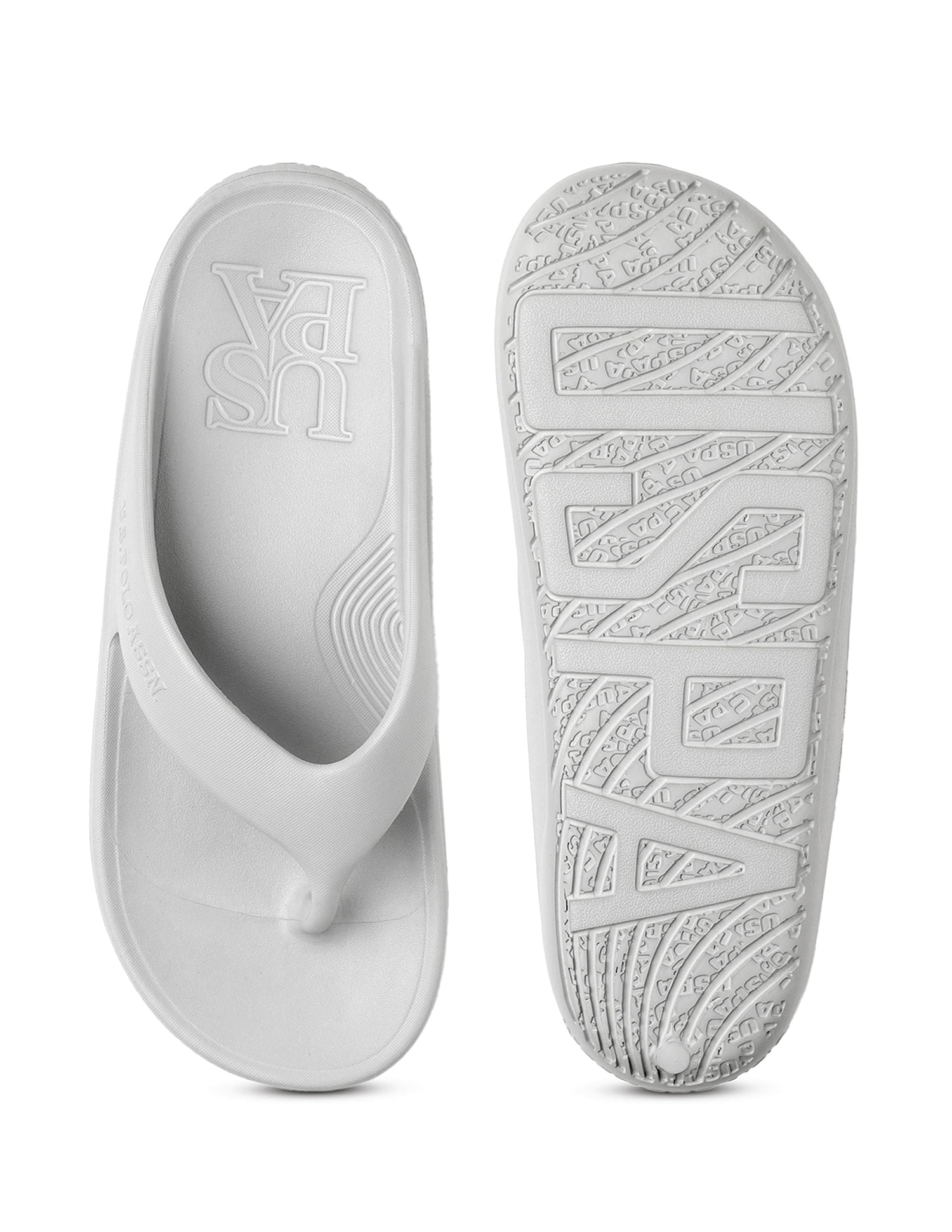 Men Axel 2.0 Solid Flip Flop Grey - U.S. POLO ASSN. | Large