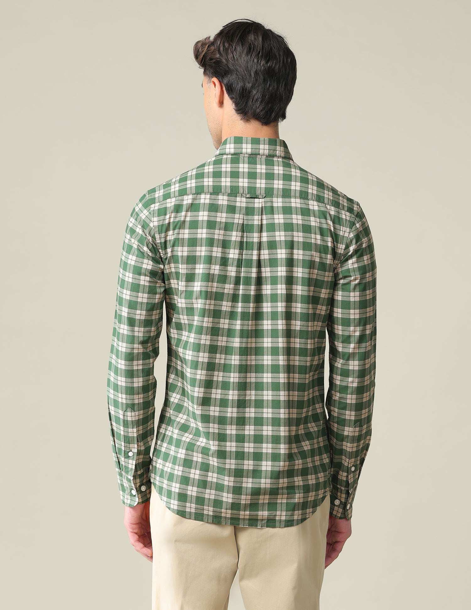 Pure Cotton Tartan Shirt Green - U.S. POLO ASSN. | Large