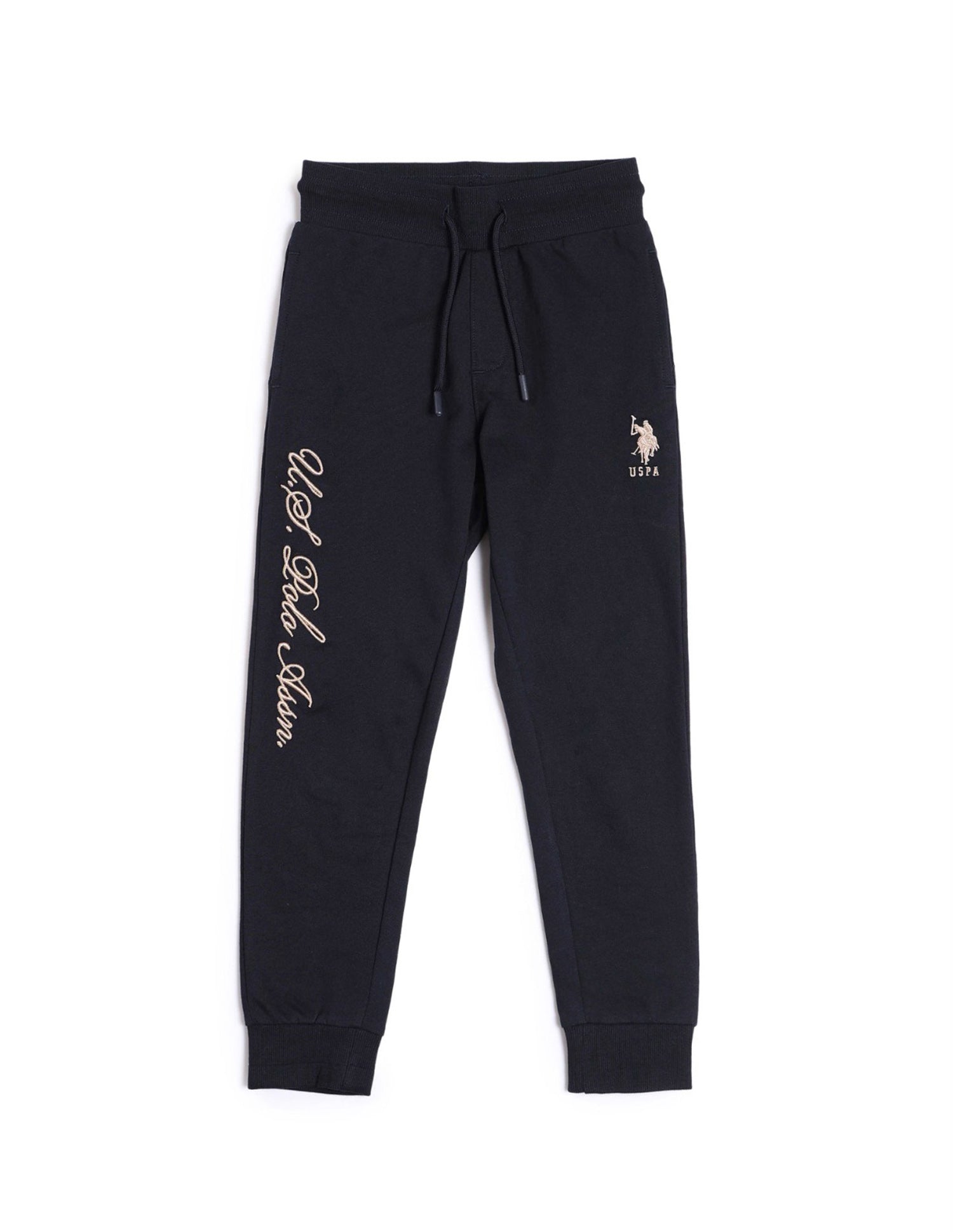 Boys Brand Embroidered Track Pants Navy - U.S. POLO ASSN. | Large