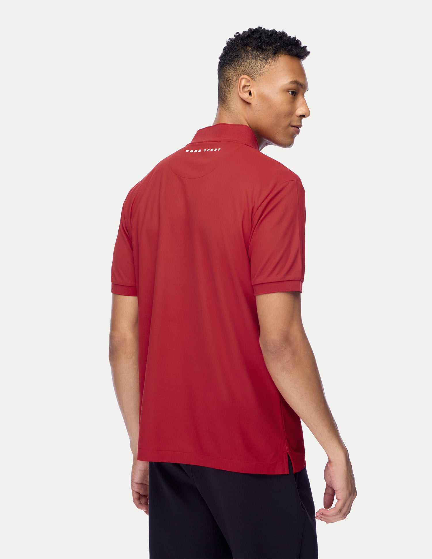 Brand Embossed Regular Fit Active Polo Shirt Red - U.S. Polo Assn. India | Large