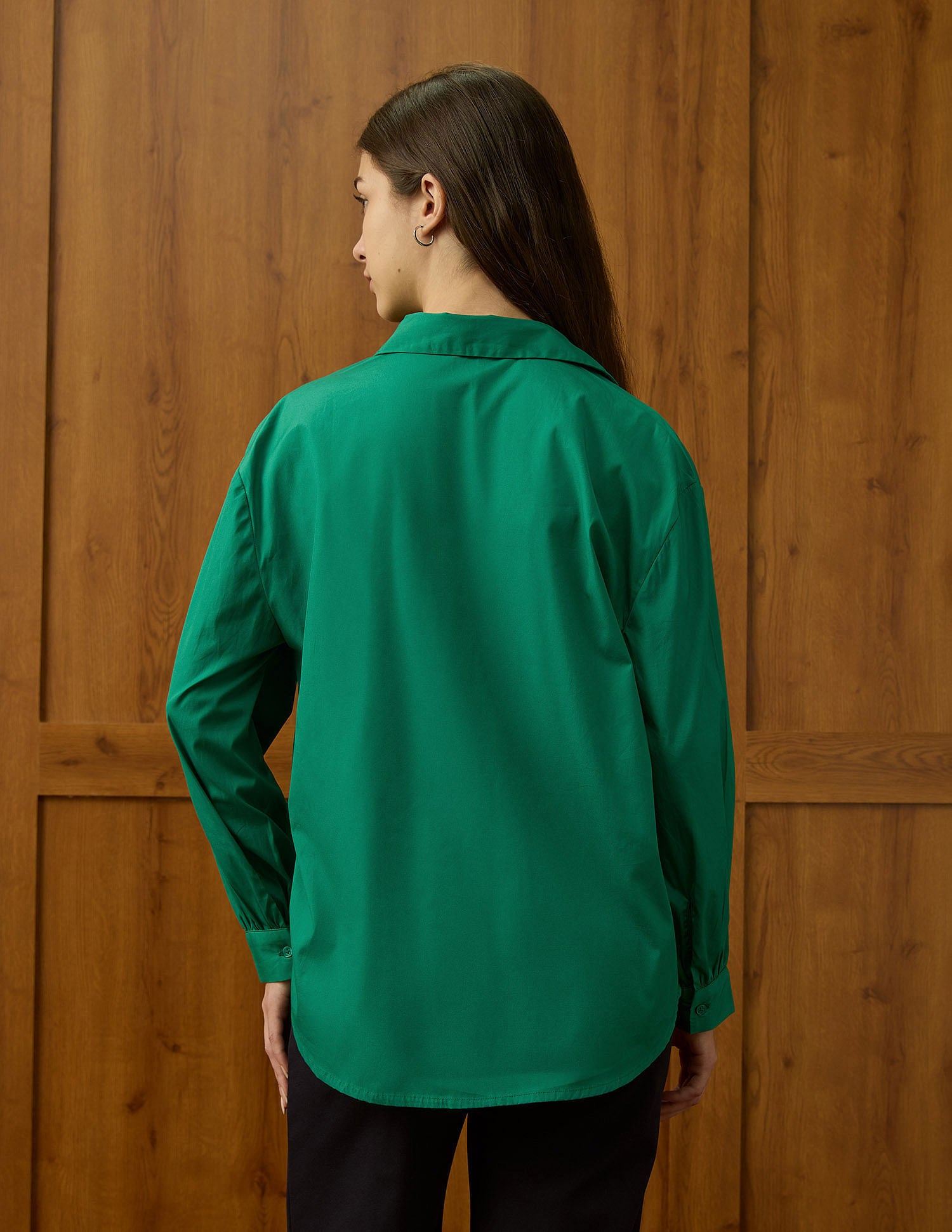 Relaxed Fit Solid Shirt Green - U.S. POLO ASSN. | Large