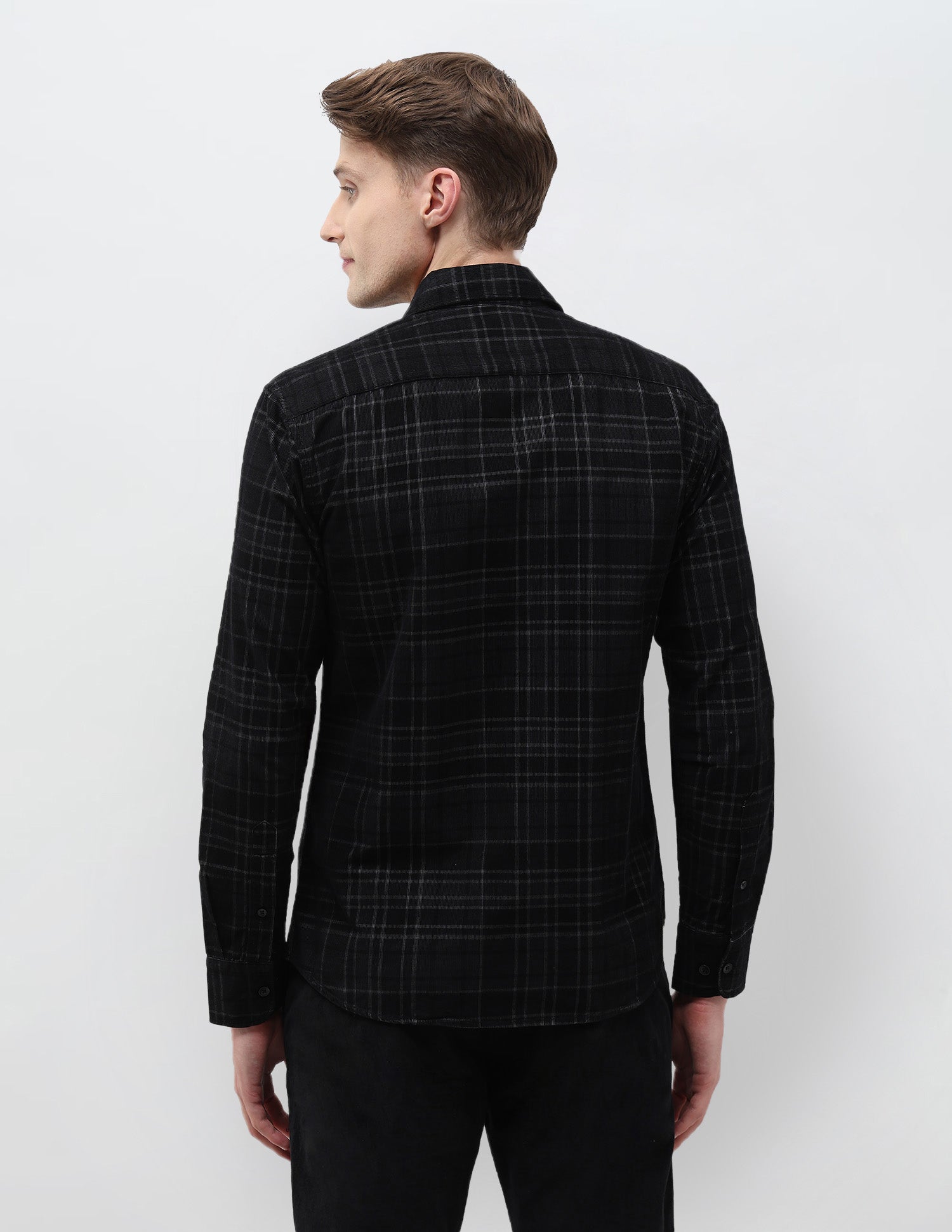 Corduroy Tailored Fit Shirt Black - U.S. POLO ASSN. | Large