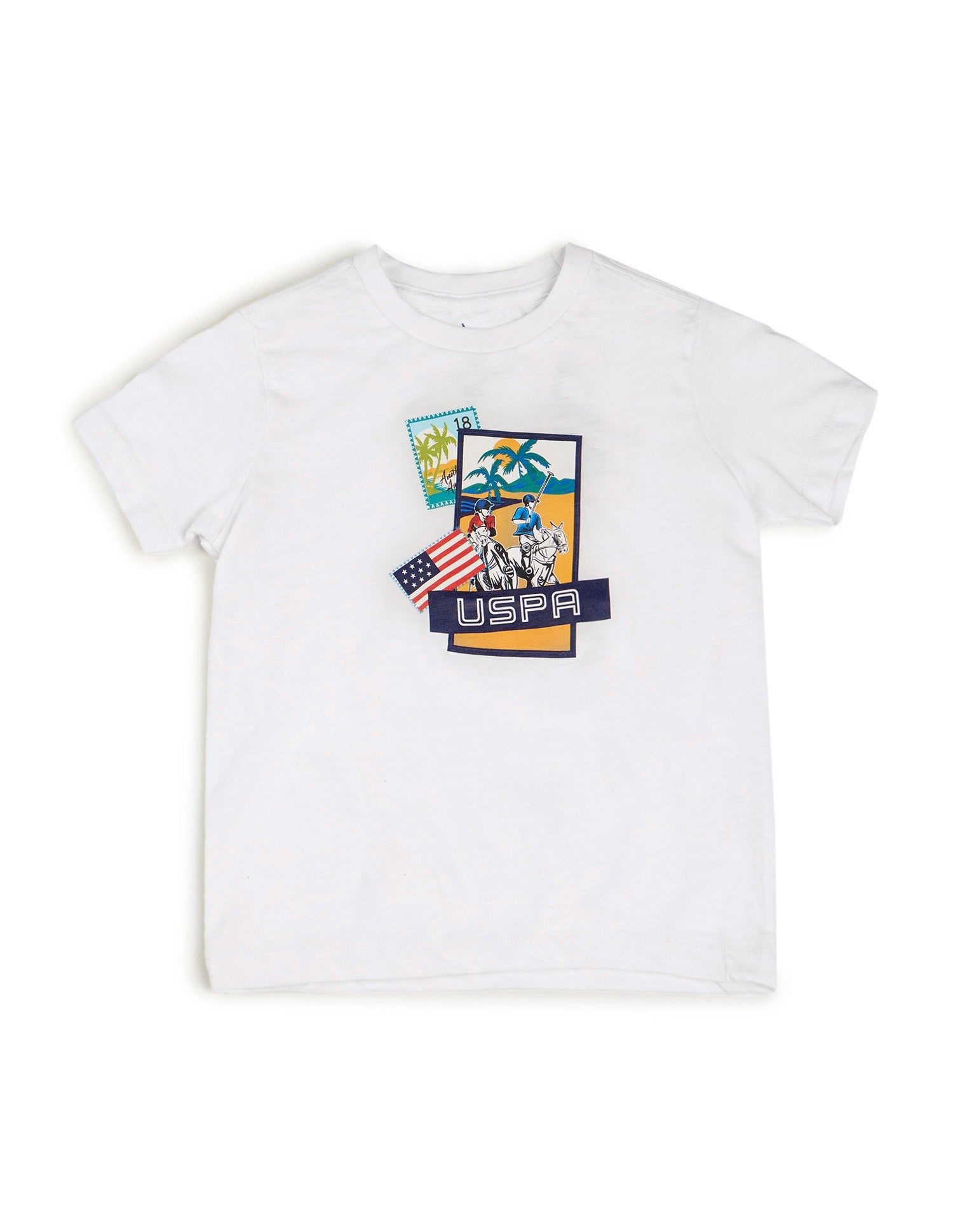 Boys Graphic Regular Fit T-Shirt White - U.S. POLO ASSN. | Large