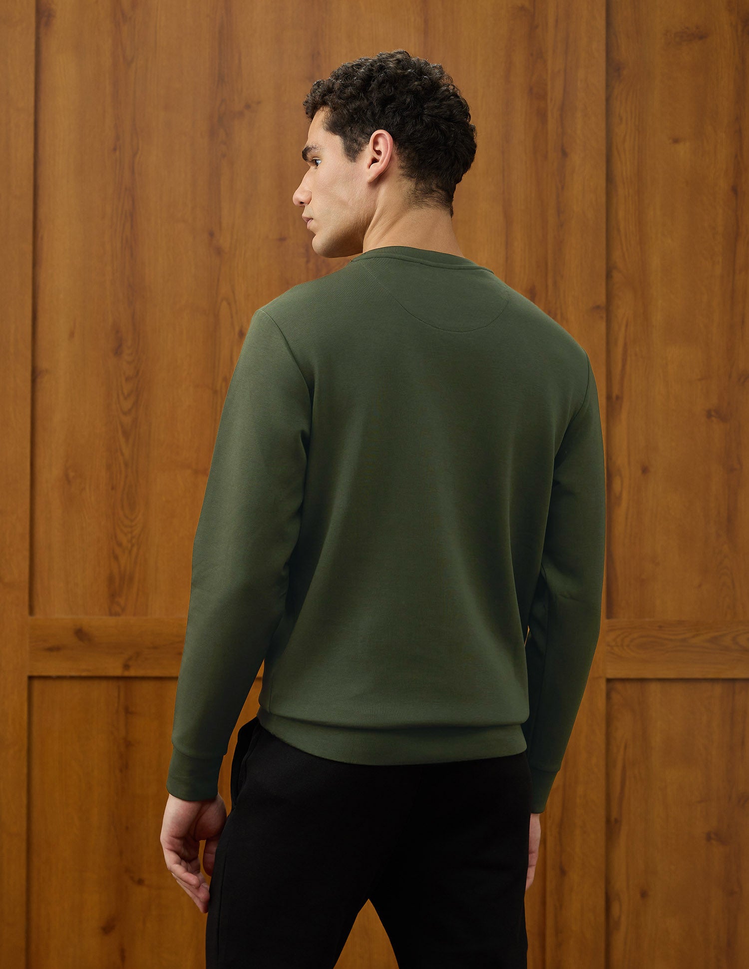 Regular Fit Varsity Theatre Sweatshirt Olive - U.S. POLO ASSN. | Large