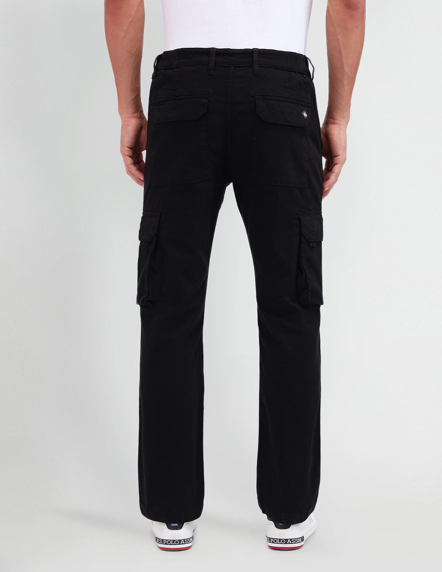 Straight Fit Cargo Trousers Black - U.S. POLO ASSN. | Large