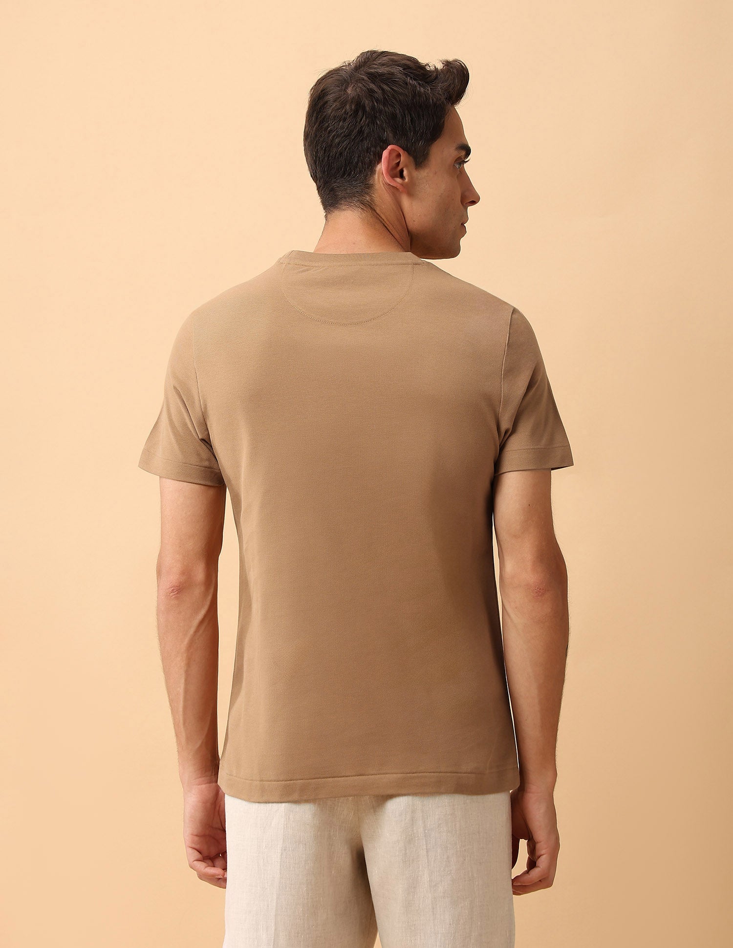 Pacho X Slim Fit Pure Cotton T-Shirt Light Yellow - U.S. POLO ASSN. | Large