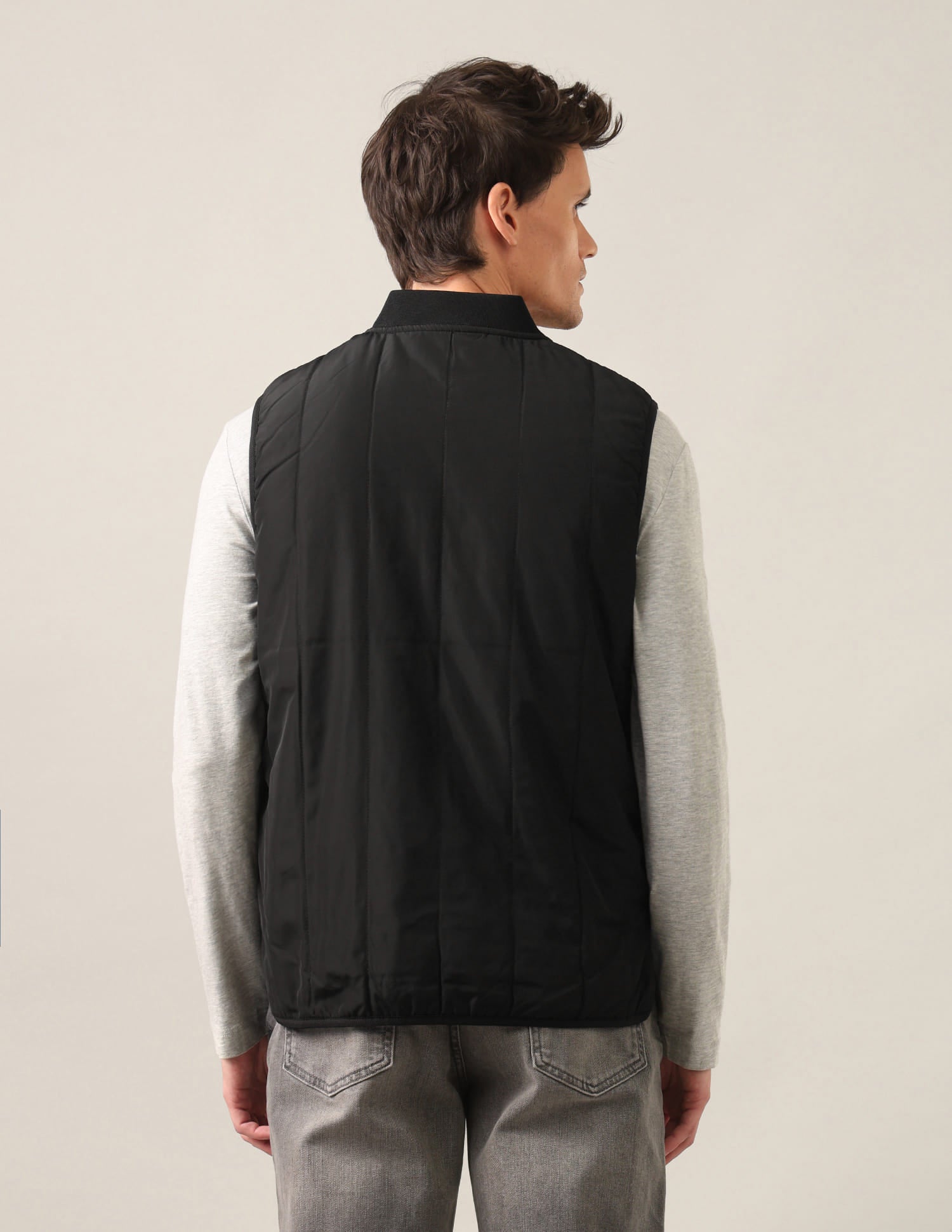 Colour blocked Regular Fit Jacket Black - U.S. Polo Assn. India | Large