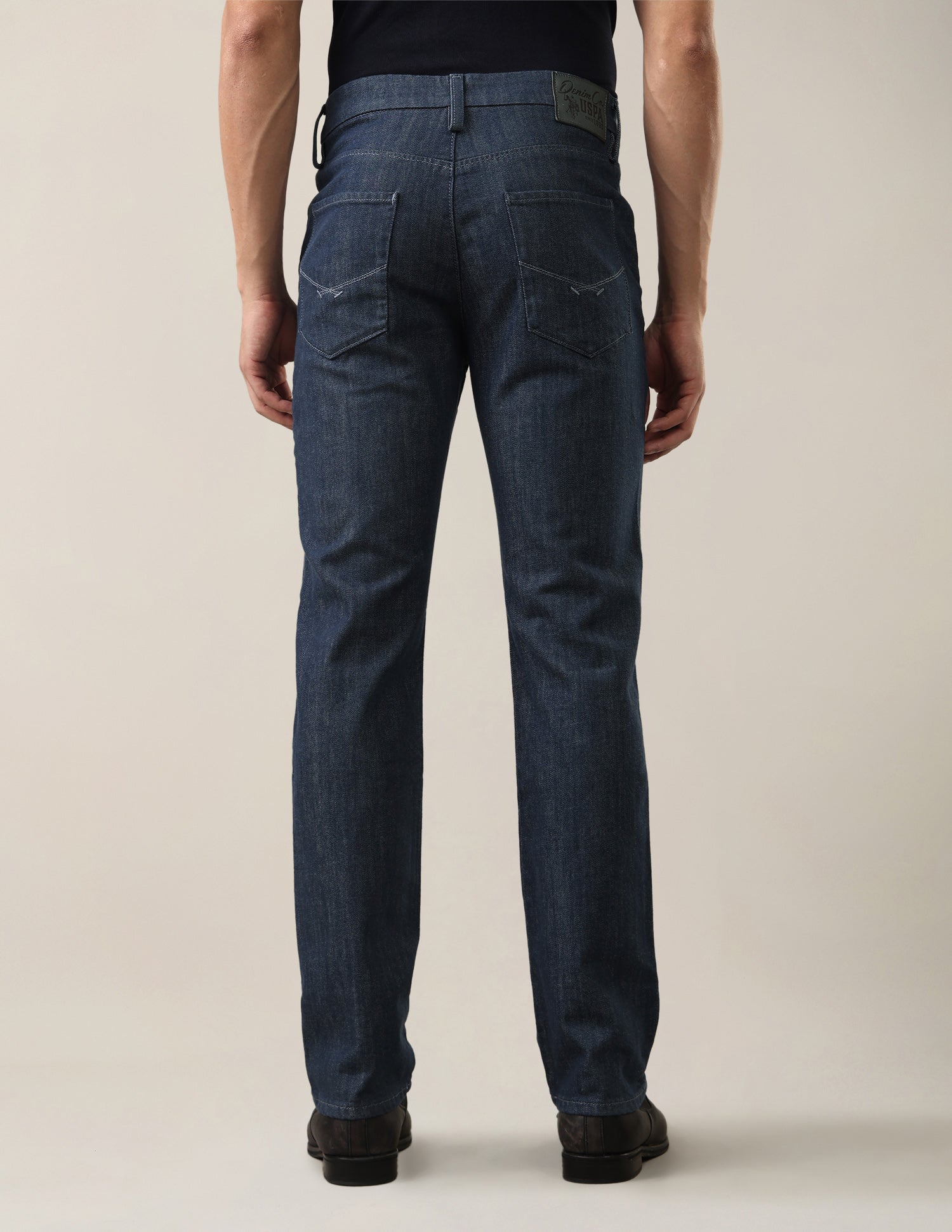 Harold Slim Straight Fit Blue Jeans Blue - U.S. Polo Assn. India | Large