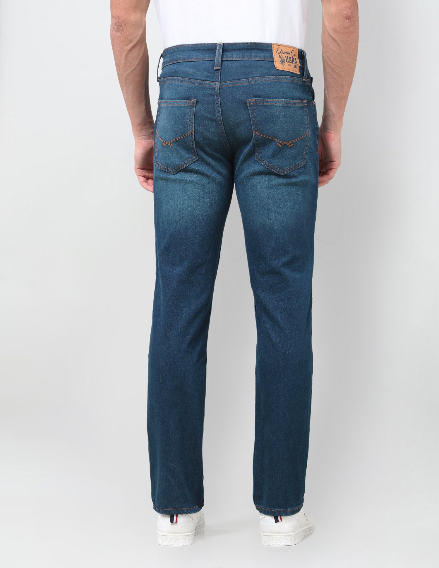 Harold Slim Straight Fit Blue Jeans Dark Indigo - U.S. Polo Assn. India | Large