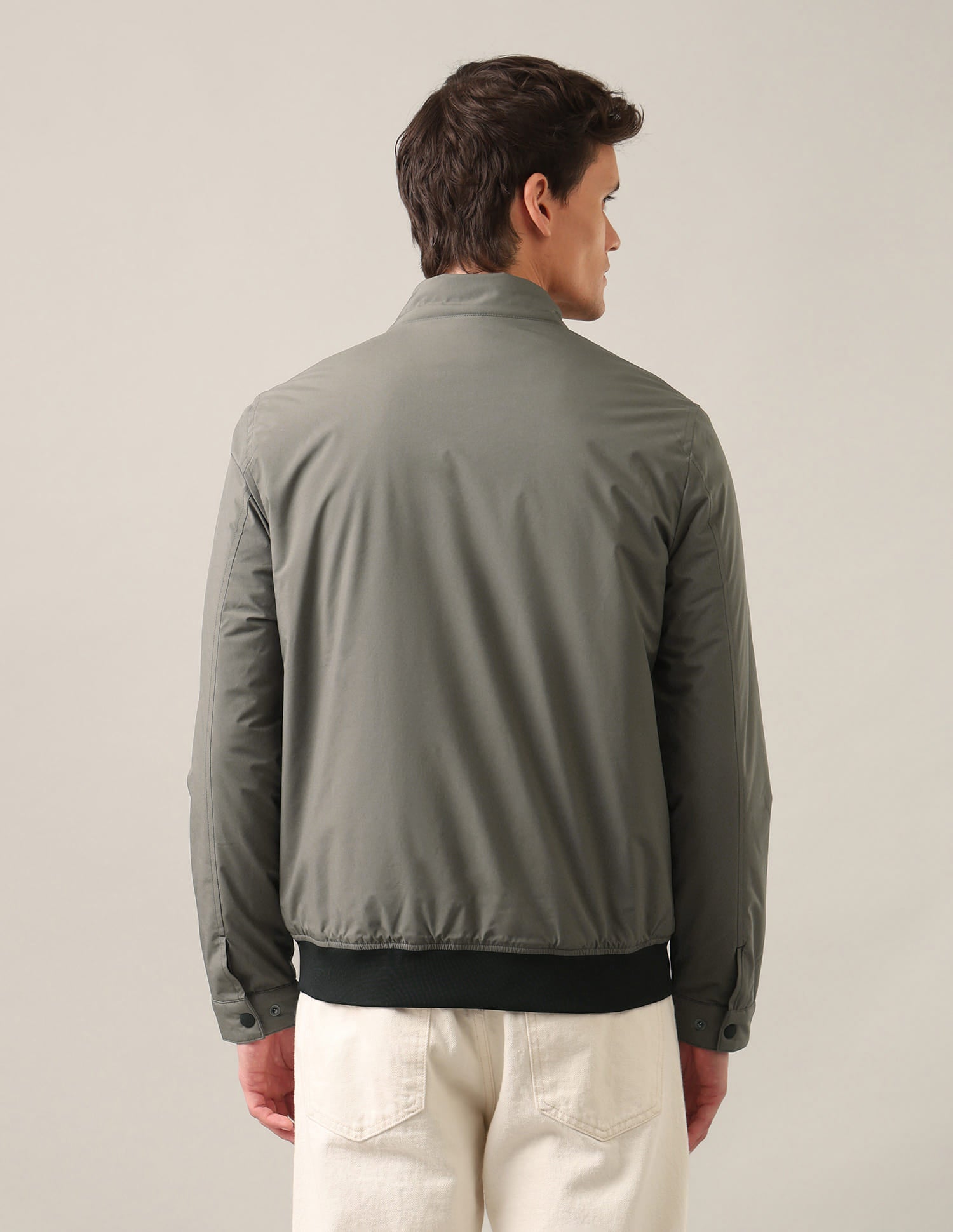 Contrast Hem Lightweight Jacket Olive - U.S. Polo Assn. India | Large