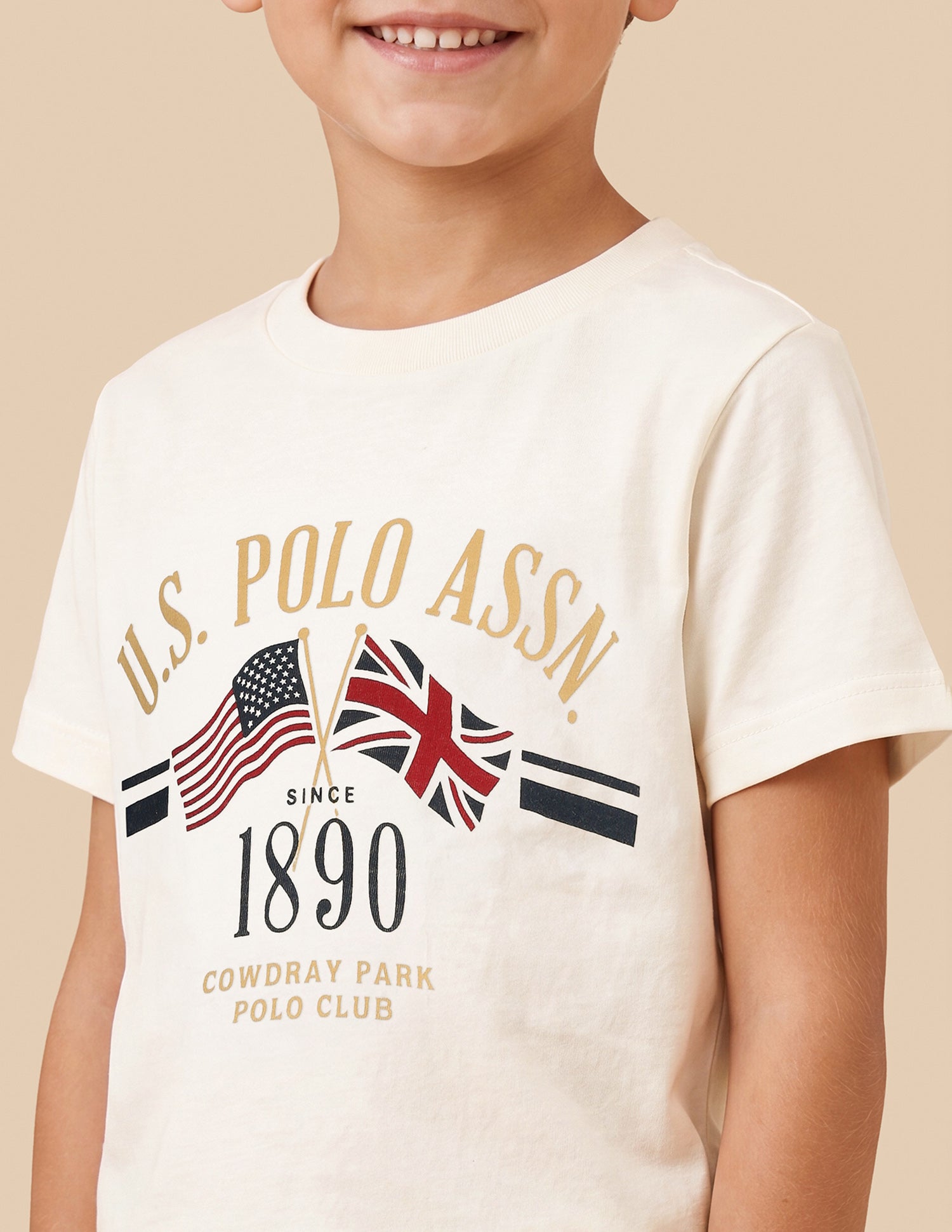 Graphic Brand Printed Regular Fit T-Shirt White - U.S. Polo Assn. India | Large