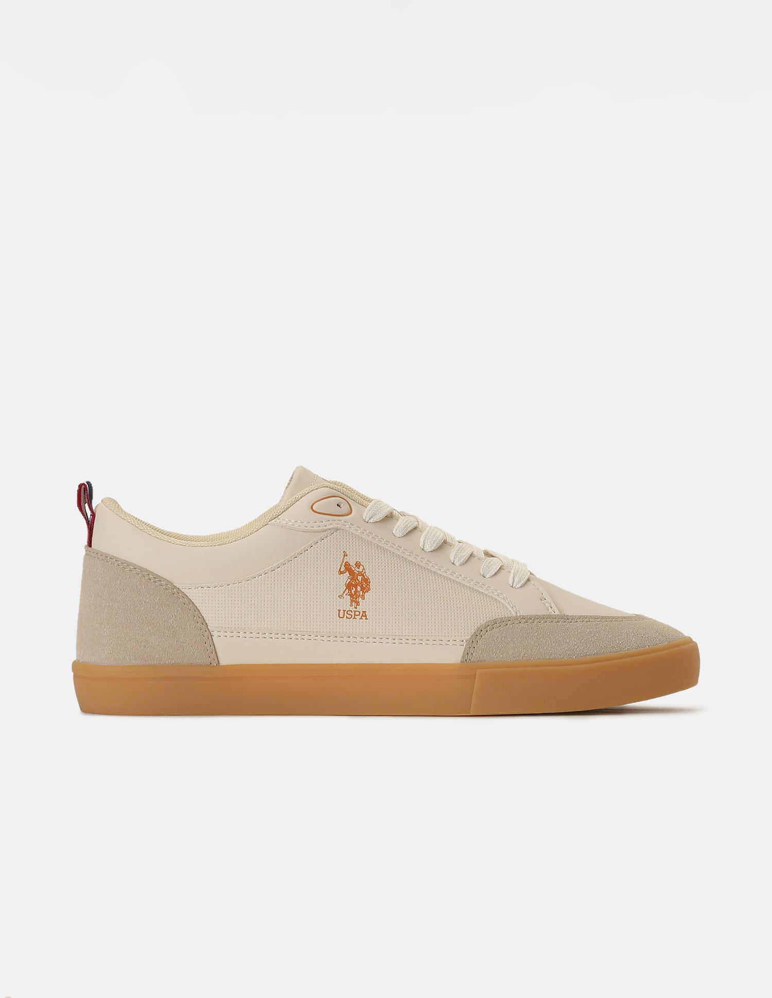Men Colour Blocked Lucian Sneakers Beige - U.S. Polo Assn. India | Large
