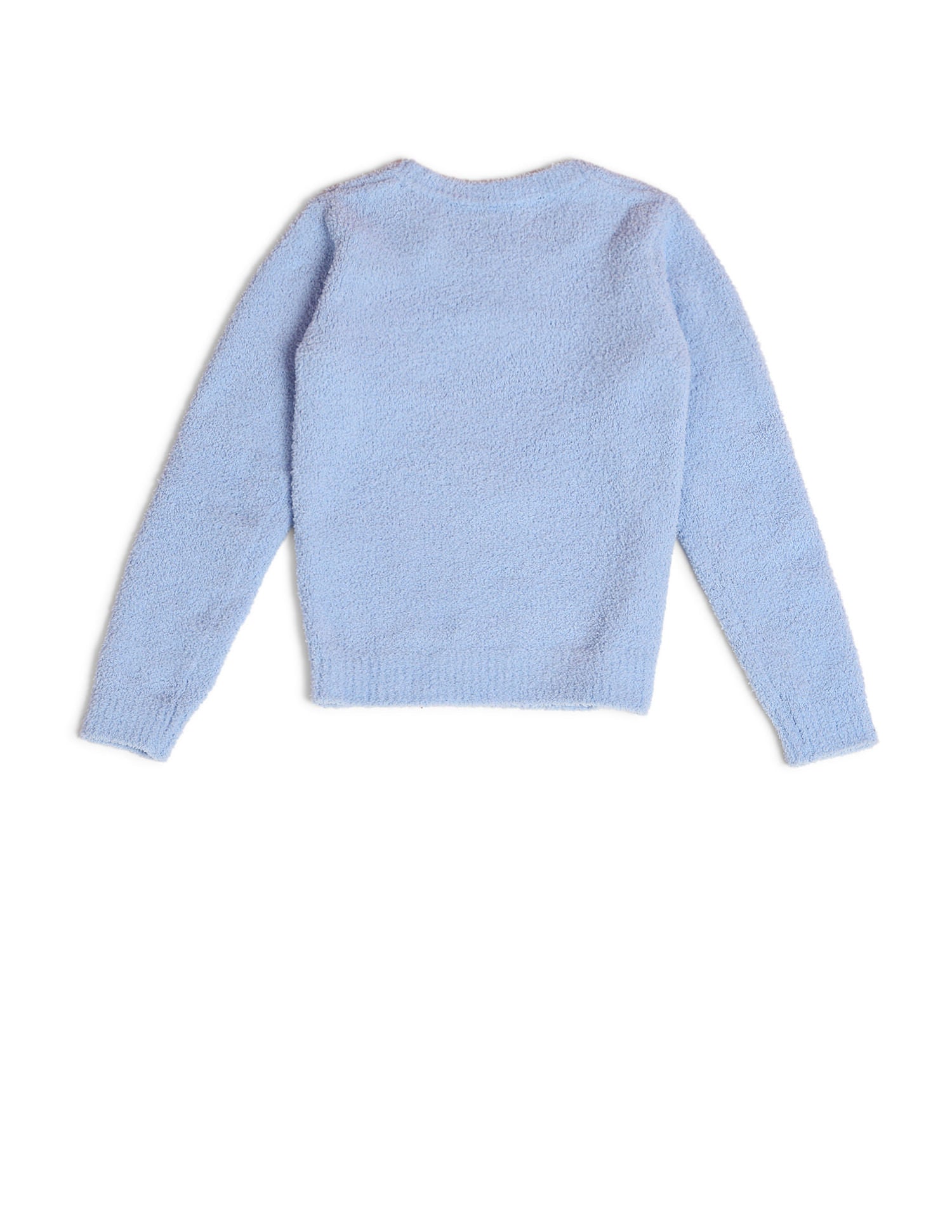 Girls Sequence Embellished Sweater Light Blue - U.S. POLO ASSN. | Large