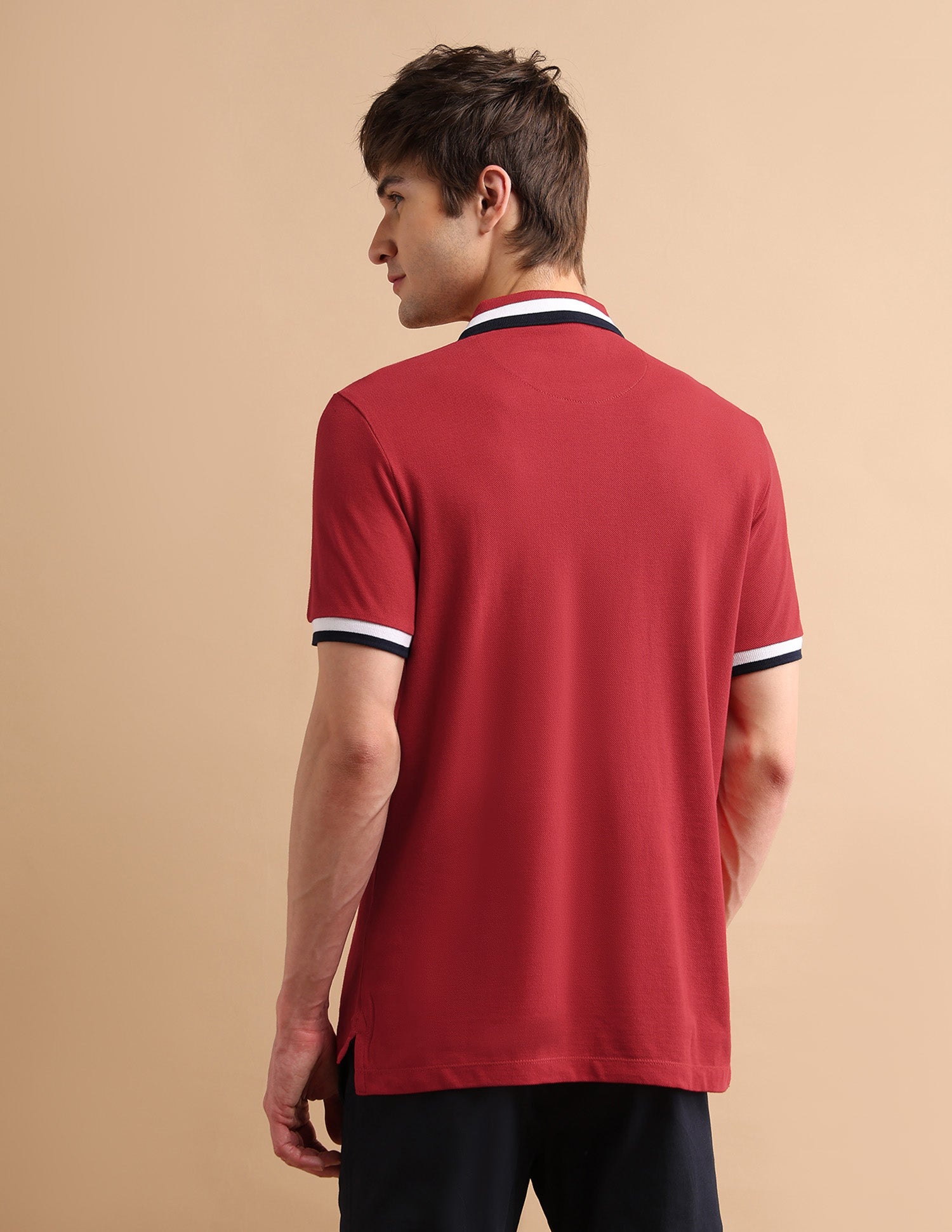 Heritage Tipped Polo Shirt Red - U.S. POLO ASSN. | Large