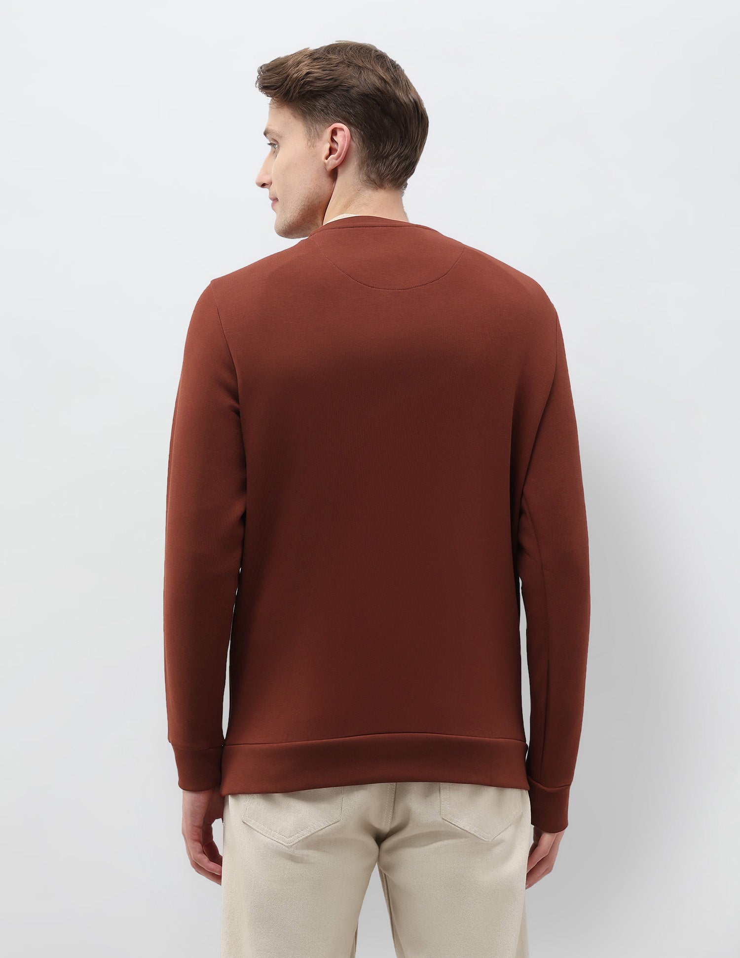 Solid Regular Fit Sweatshirt Rust - U.S. POLO ASSN. | Large