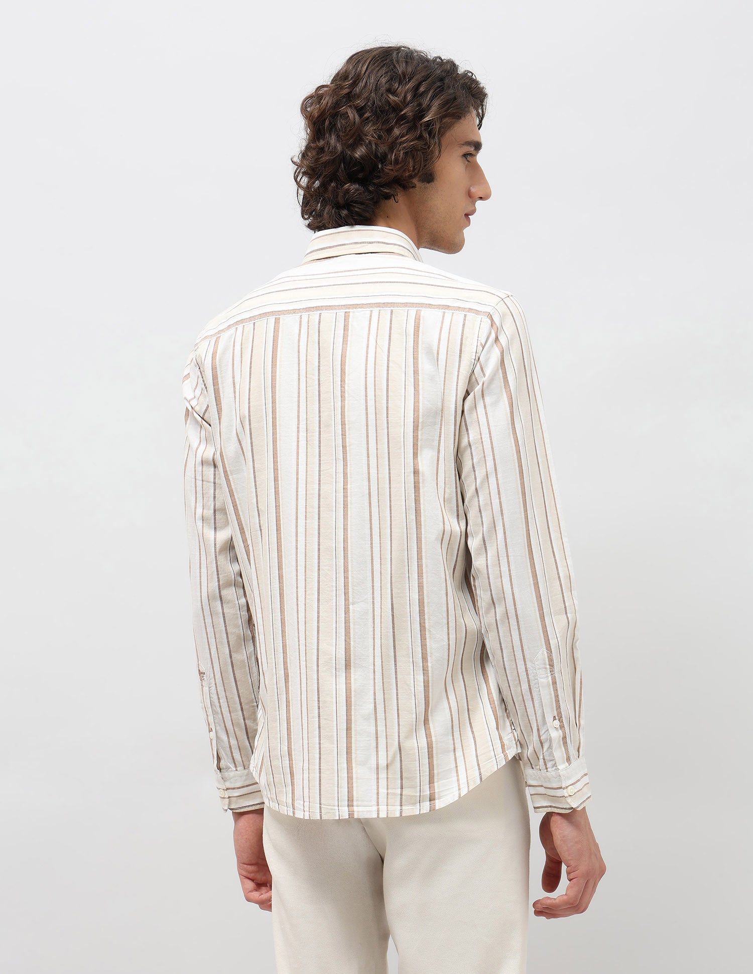 Pure Cotton Slim Fit Shirt Khaki - U.S. POLO ASSN. | Large