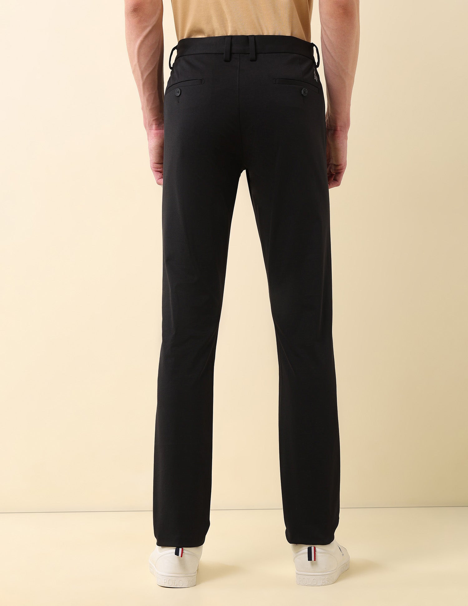 Mid Rise Austin Slim Fit Trousers Black - U.S. POLO ASSN. | Large