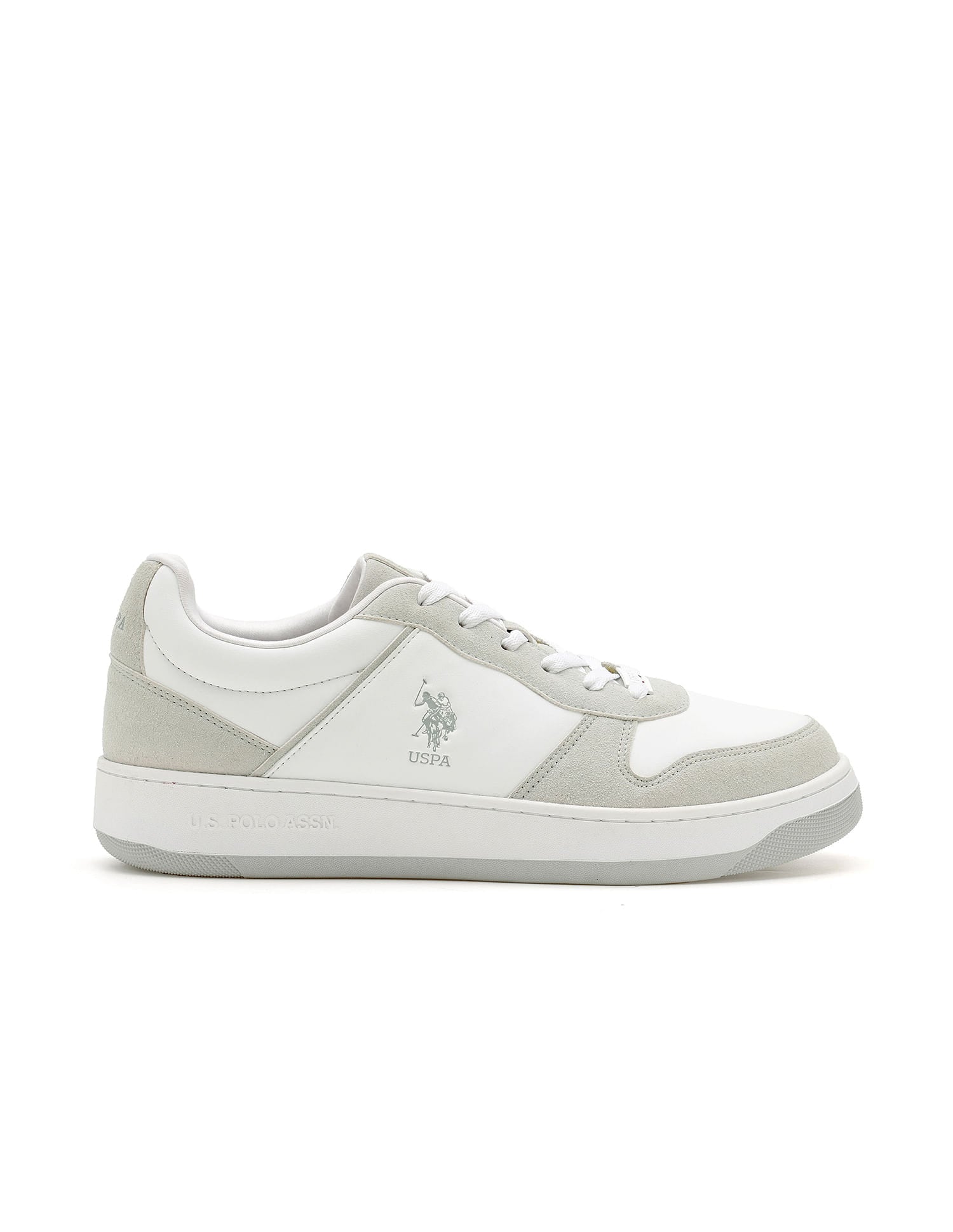 Men Joan Colourblocked Sneakers White - U.S. Polo Assn. India | Large