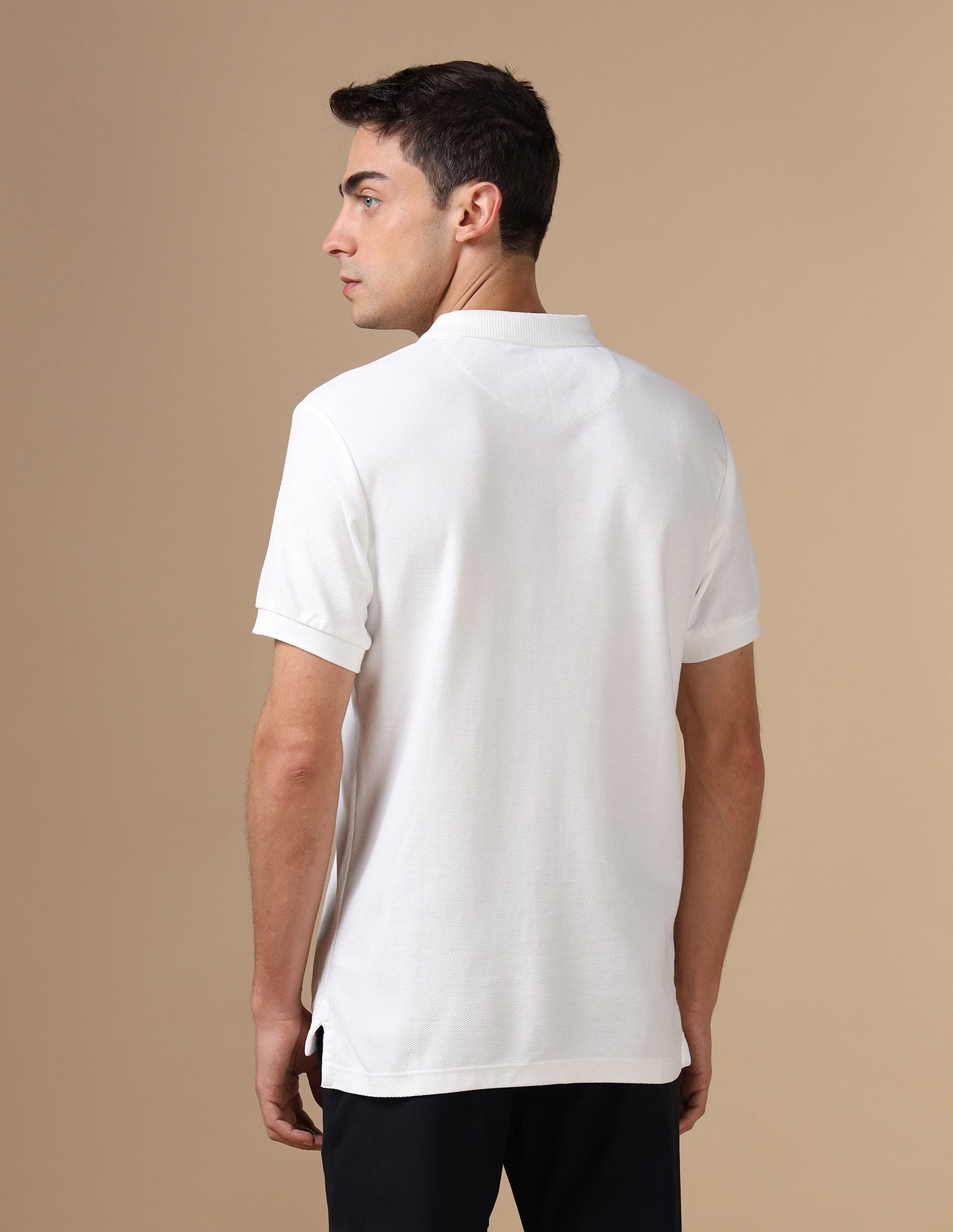 Pure Cotton Slim Fit Polo Shirt White - U.S. Polo Assn. India | Large