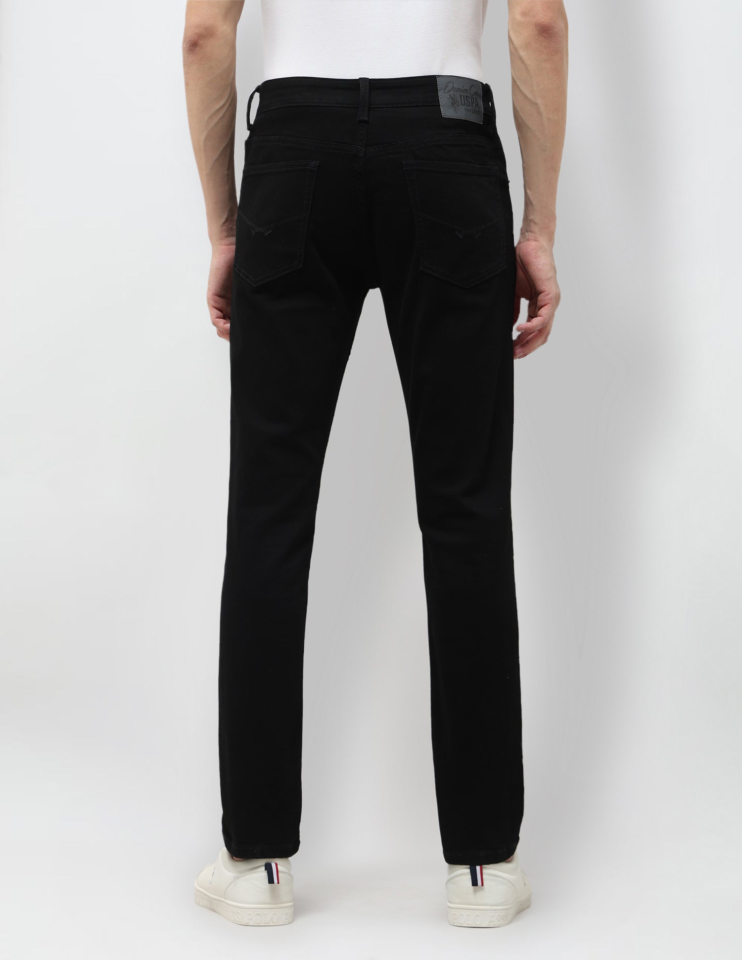 Brandon Slim Tapered Fit Black Jeans Black - U.S. POLO ASSN. | Large