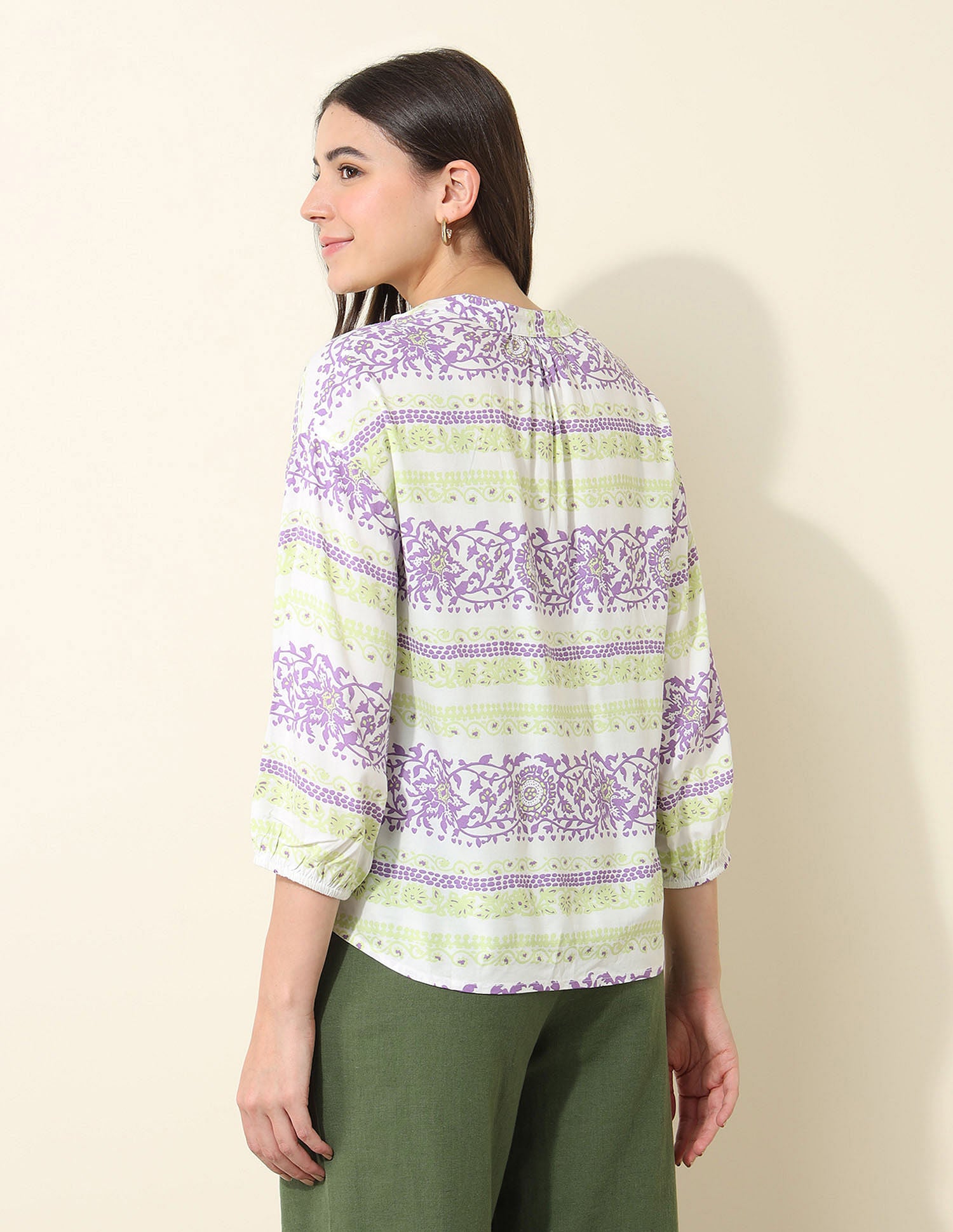 Tie-Up Printed Top Multicoloured - U.S. POLO ASSN. | Large