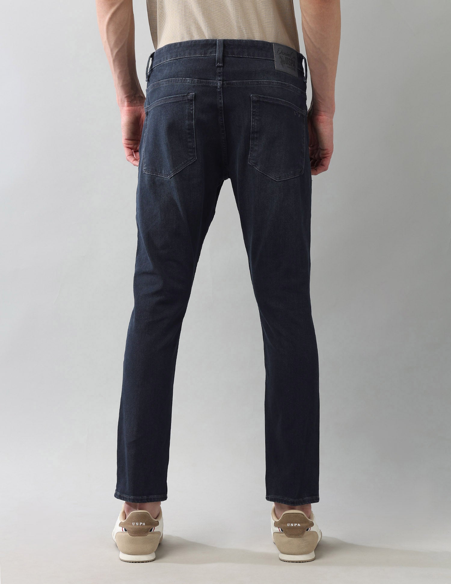 Bi Stretch Authentic Henry Tapered Fit Blue Jeans Blue - U.S. POLO ASSN. | Large