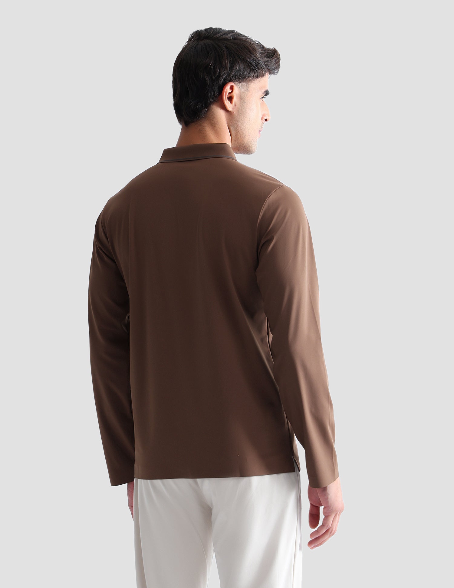 Solid Regular Fit Active Polo Shirt Brown - U.S. POLO ASSN. | Large