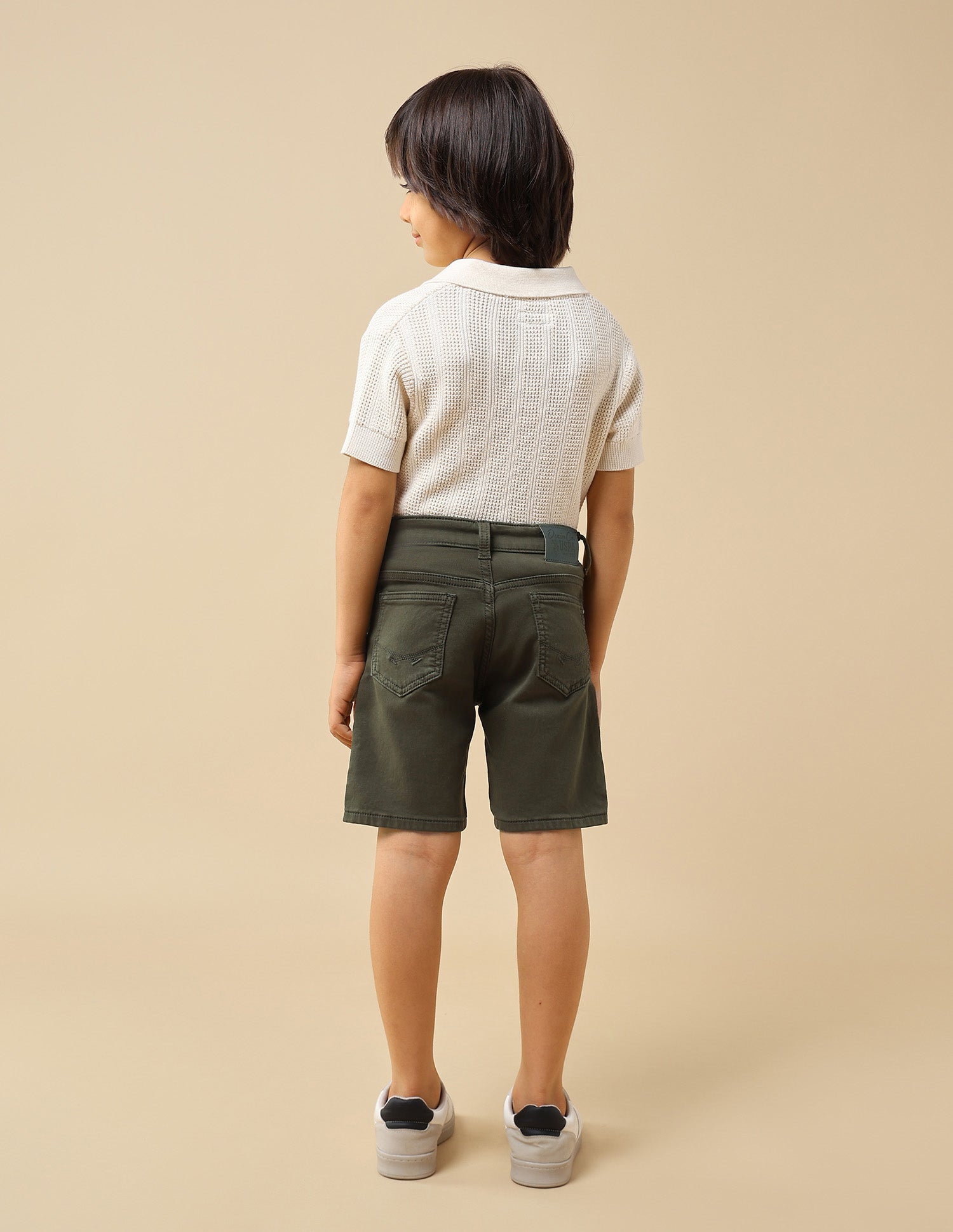 Boys Solid Relaxed Fit Shorts Green - U.S. POLO ASSN. | Large