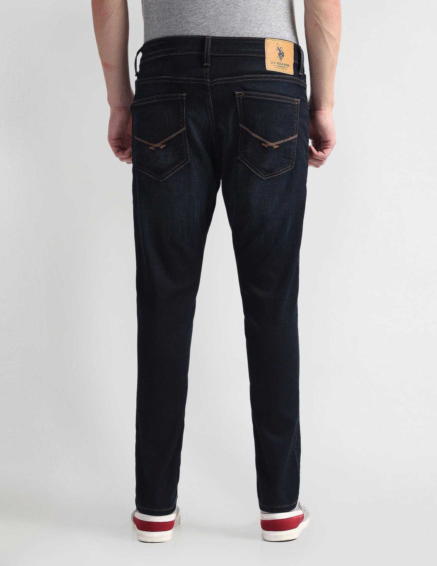 Regallo Skinny Fit Blue Jeans Blue - U.S. Polo Assn. India | Large