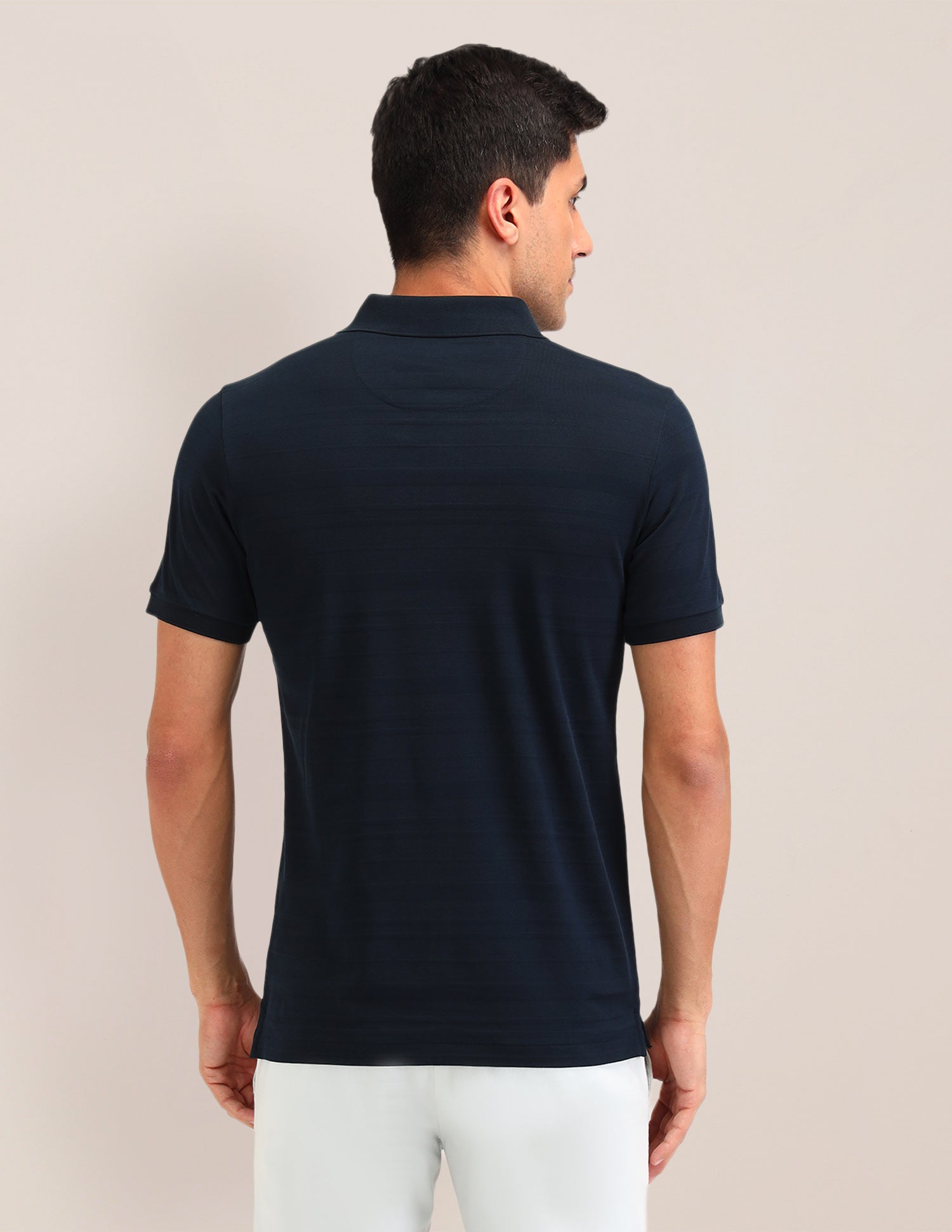 Horizontal Striped Slim Fit Polo Shirts Navy - U.S. Polo Assn. India | Large