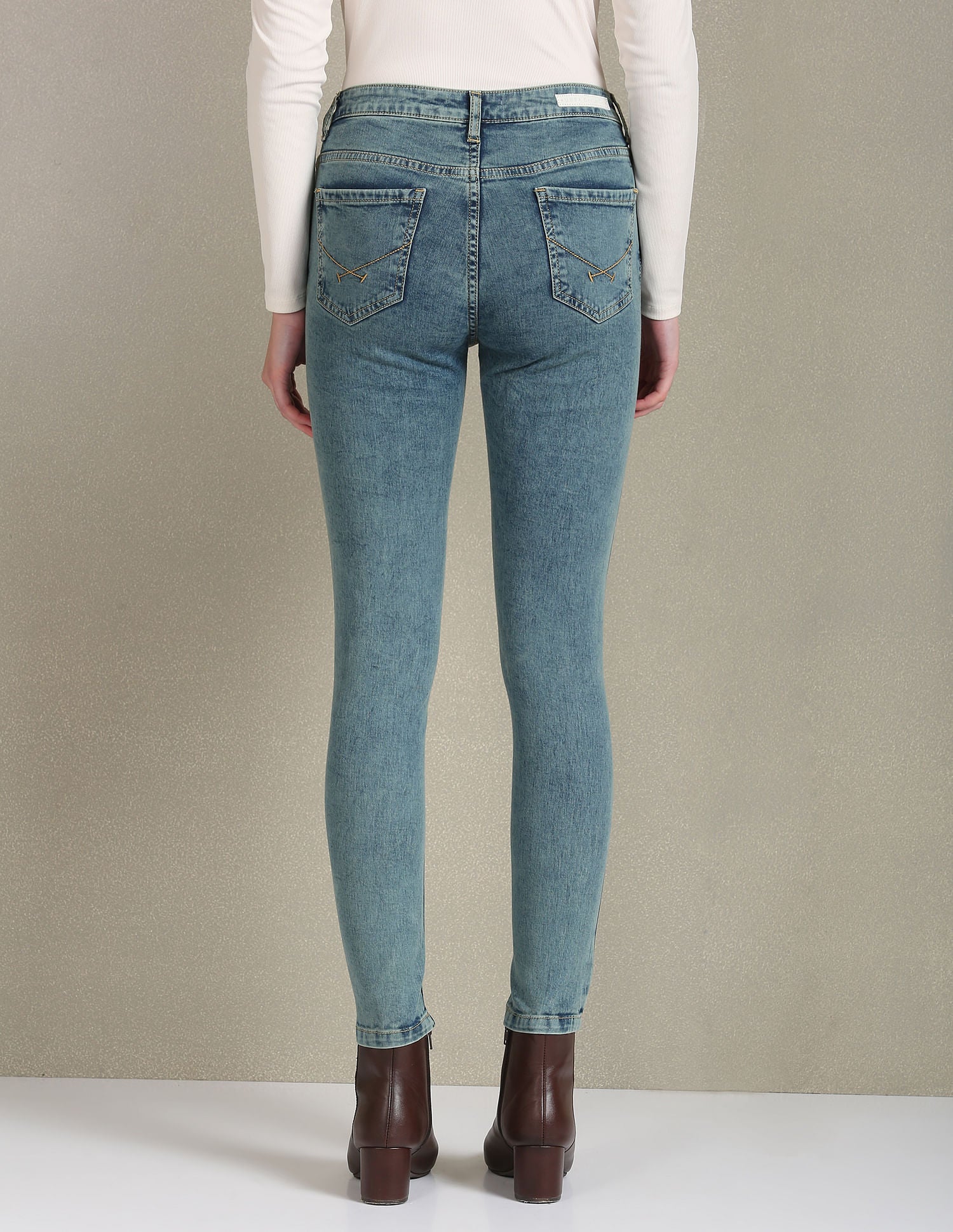 Super Skinny High Rise Jeans Blue - U.S. Polo Assn. India | Large