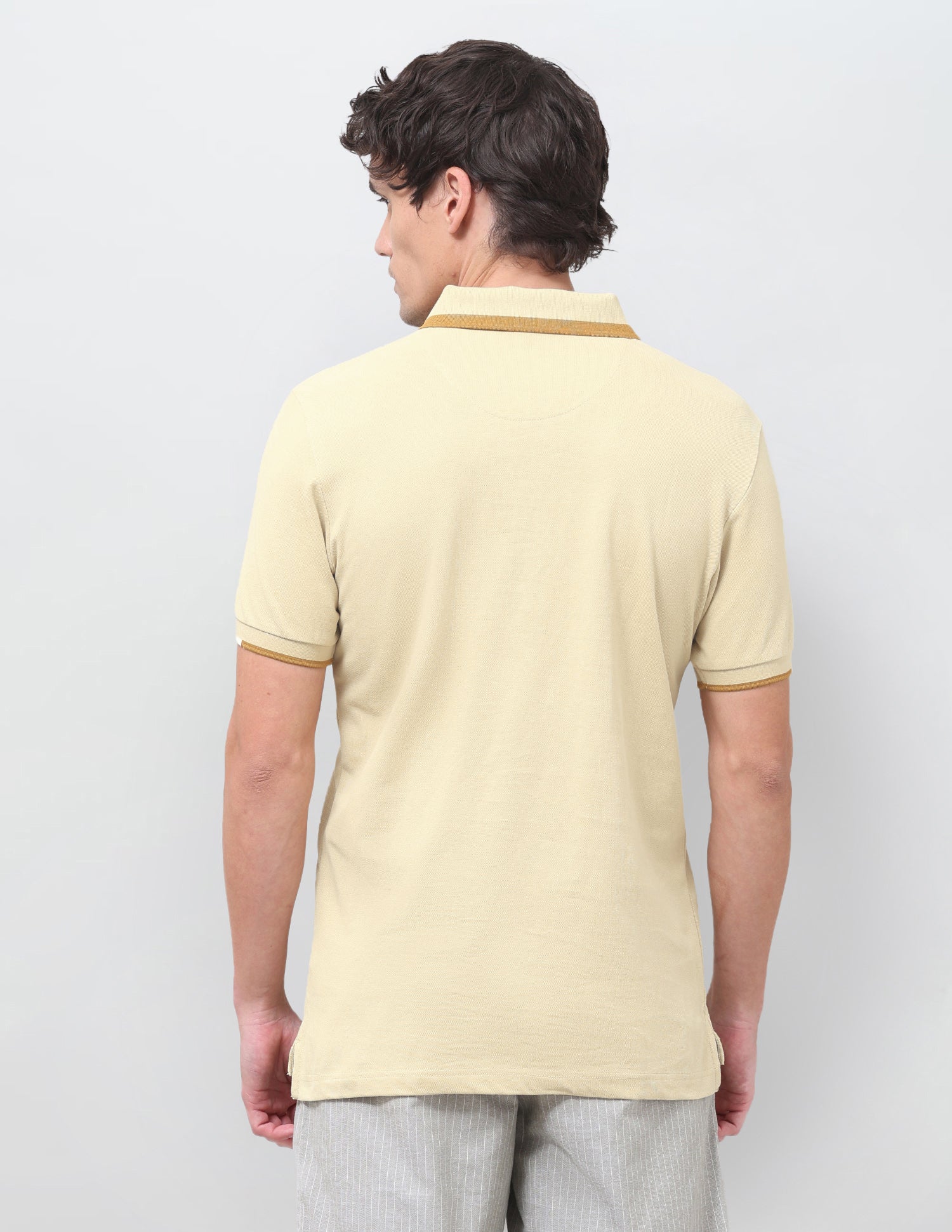 Solid Regular Fit Polo Shirt Yellow - U.S. Polo Assn. India | Large