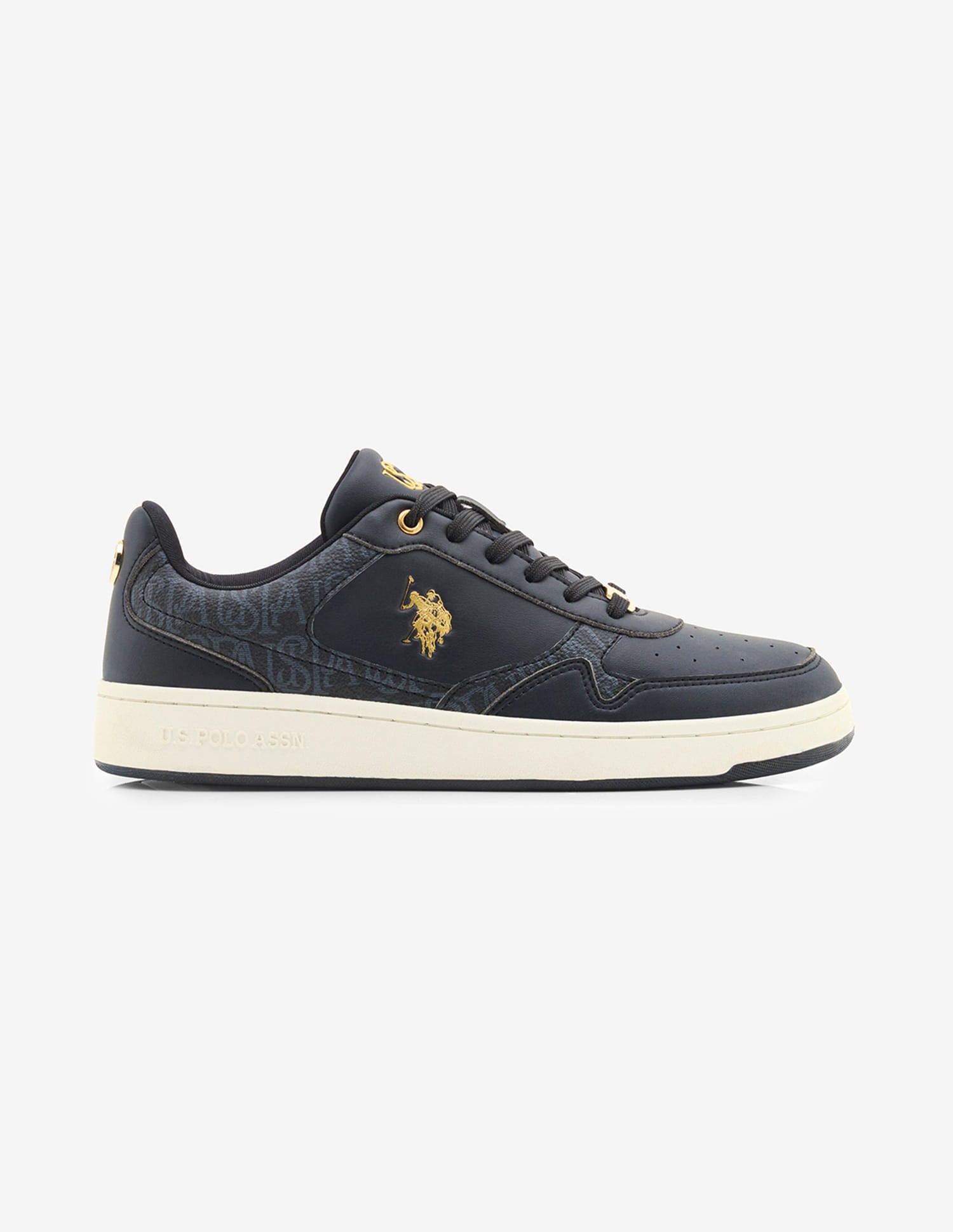 Ira Monogram Printed Sneakers Black - U.S. Polo Assn. India | Large