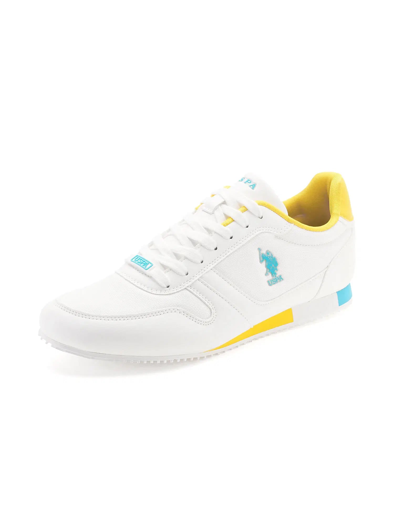 Colour Blocked Clemt 4.0 Sneakers White - U.S. Polo Assn. India | Large