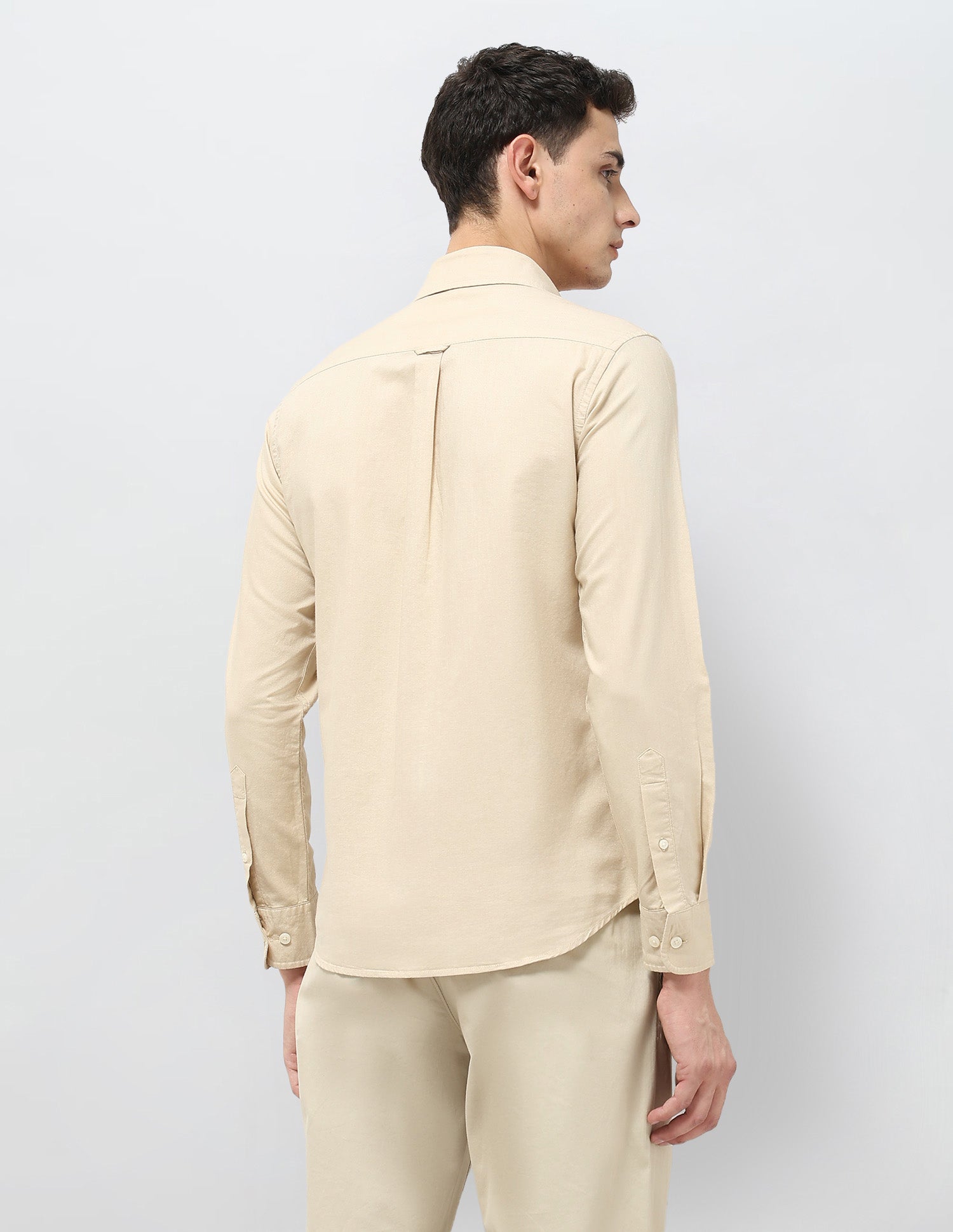 Horizontal Striped Equestrian Shirt Beige - U.S. POLO ASSN. | Large